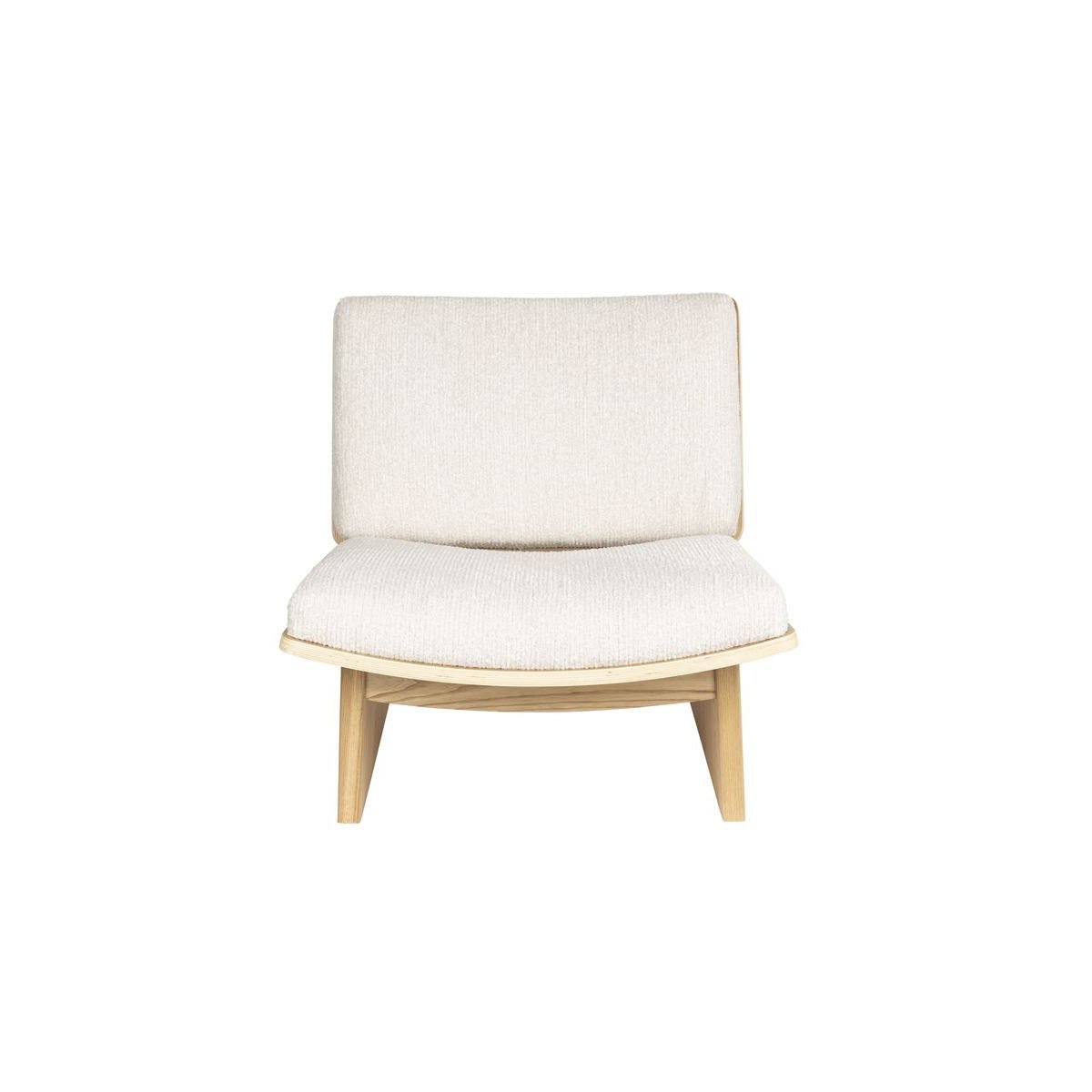 Fauteuil design en tissu, bohème, VOLANA beige, ZUIVER