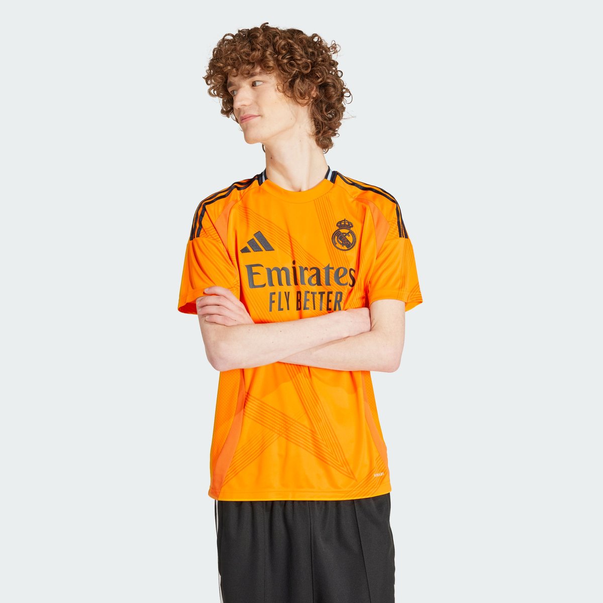 Maillot Extérieur Real Madrid 24/25 crew orange, adidas Performance
