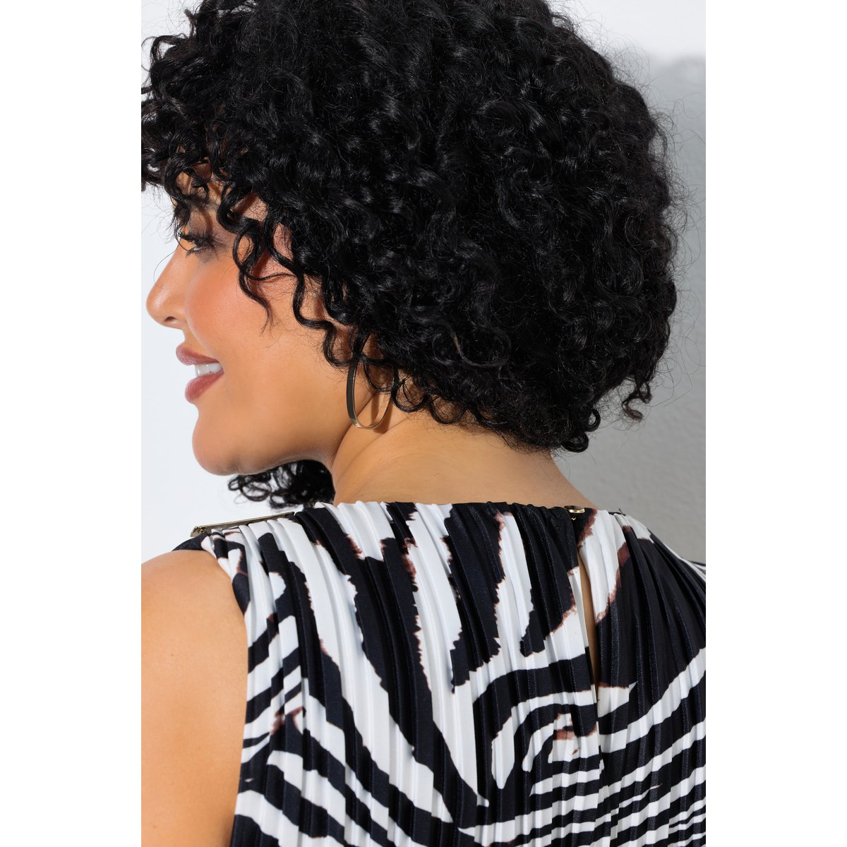Robe midi sans manches noir, ULLA POPKEN