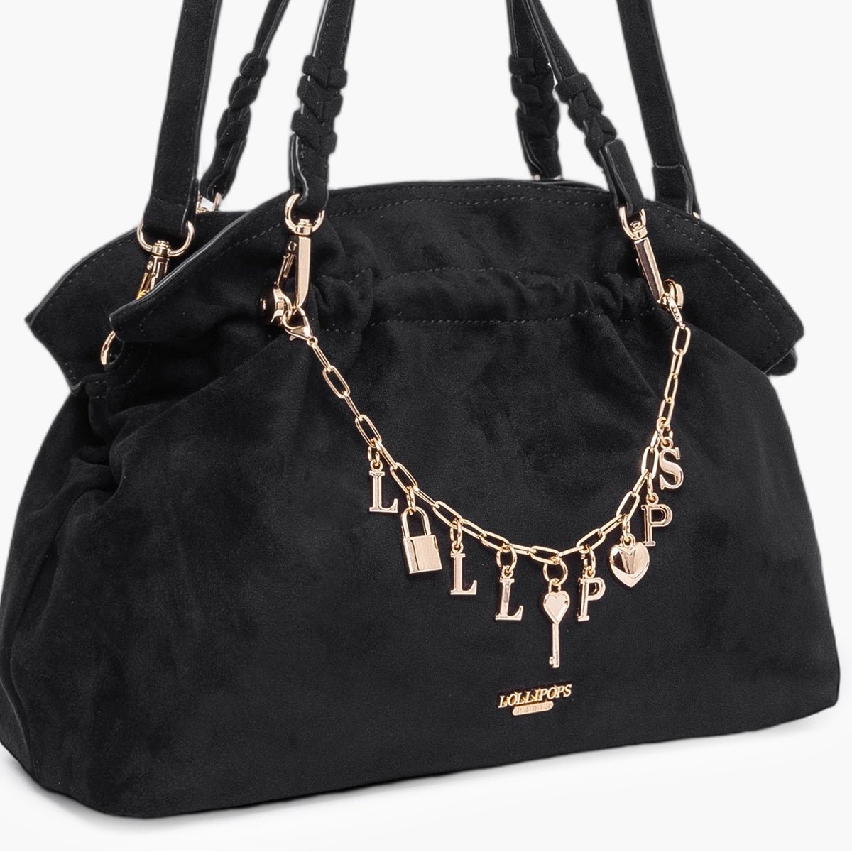 Petit sac shopper S Teana noir,doré, LOLLIPOPS