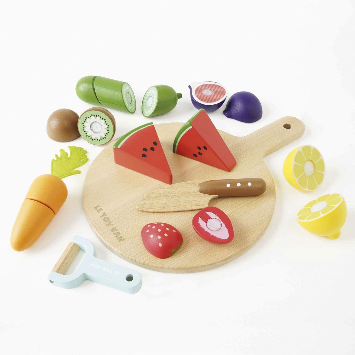 Aliments en bois à découper beige, LE TOY VAN