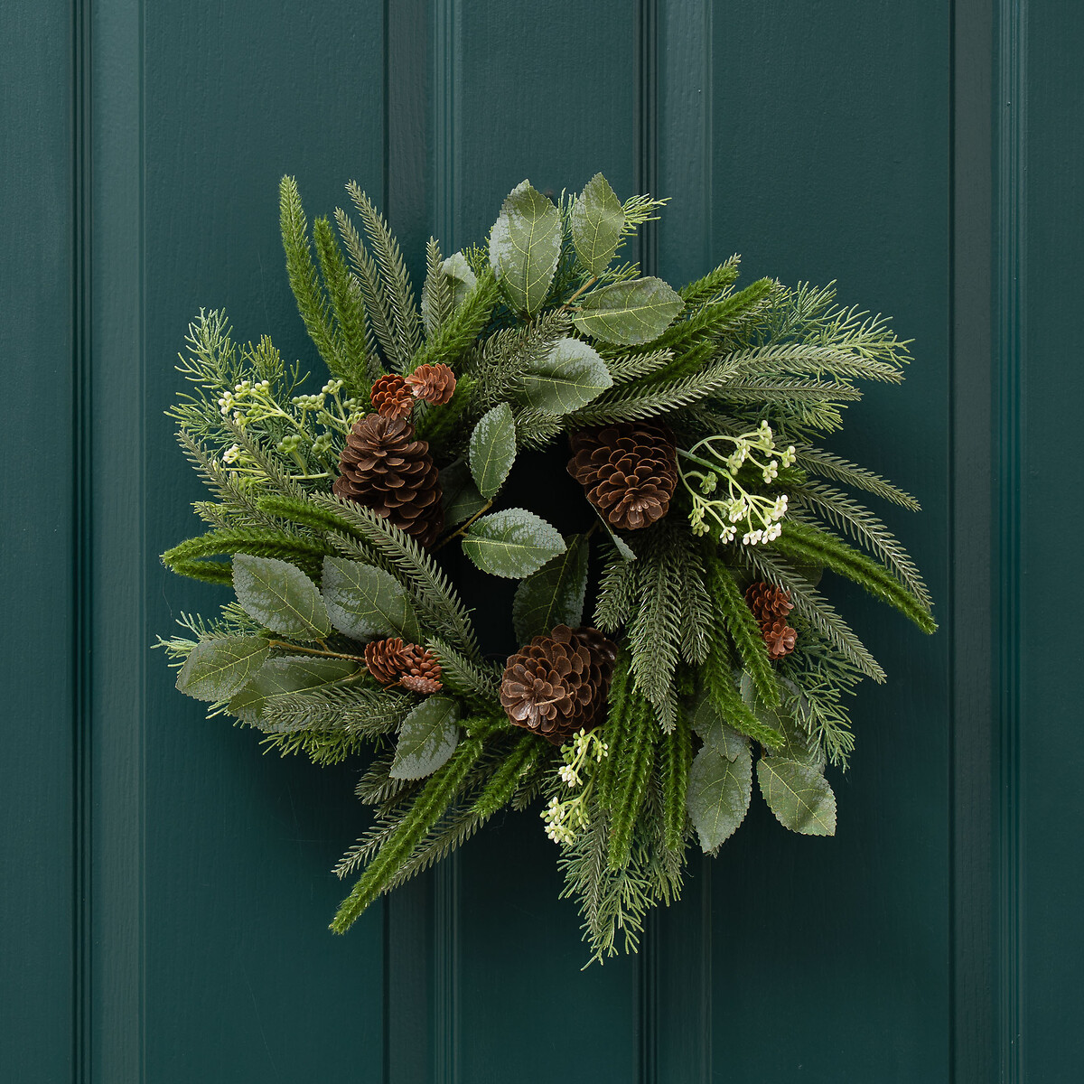 40cm Foliage Wreath with Cones brown , SO'HOME