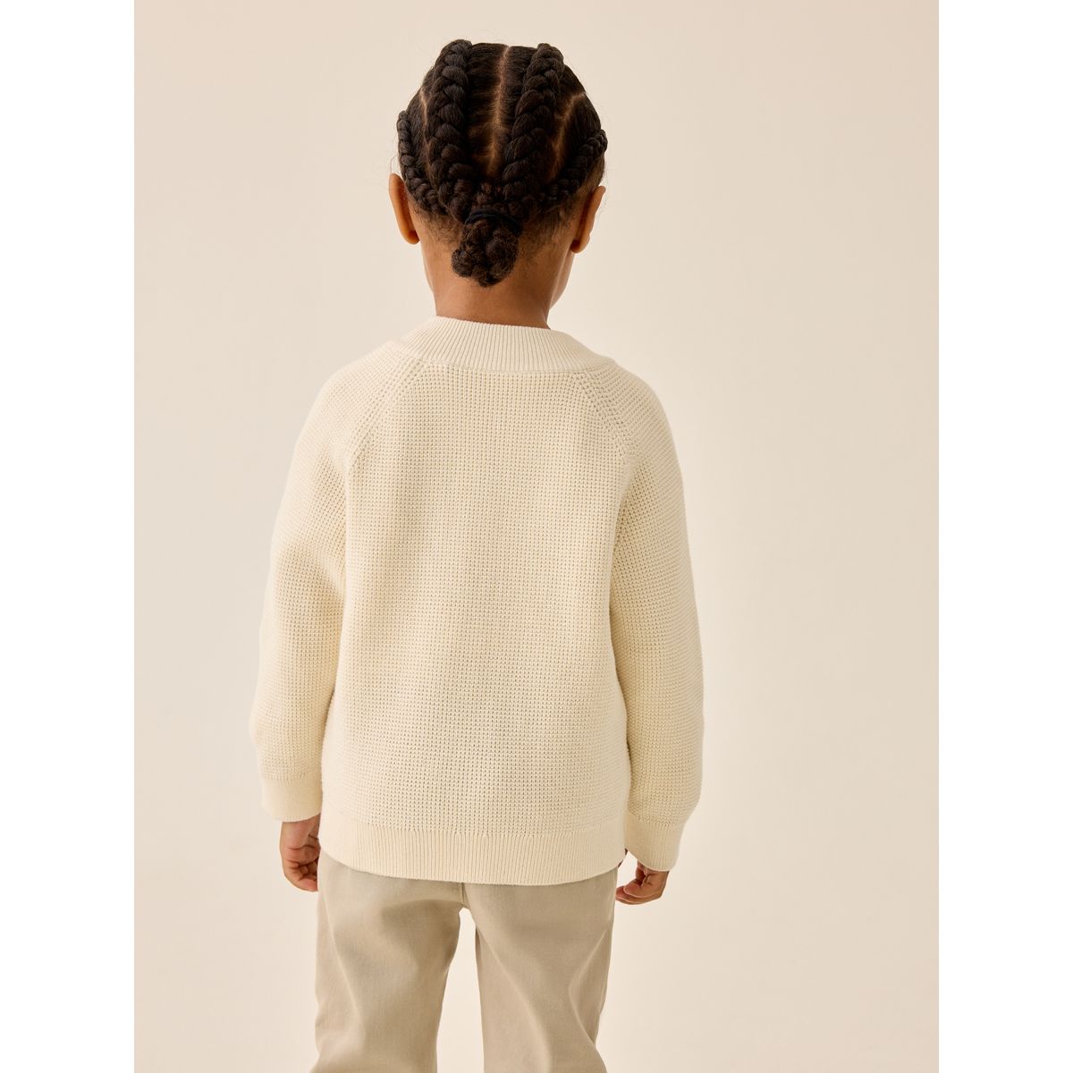 Cardigan zippé en maille texturée écru, NEXT