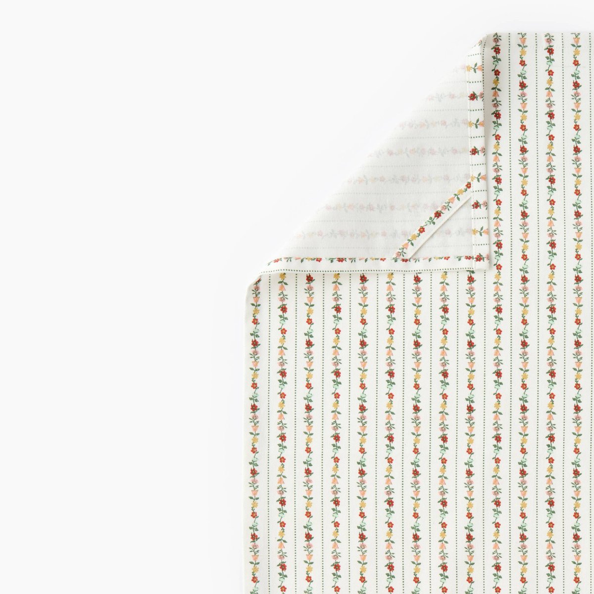 Torchon imprimé toile de Jouy, 50x70cm 100% coton recyclé off white, MONOPRIX