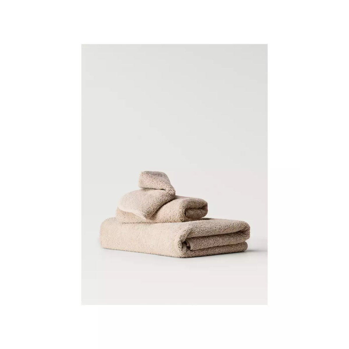 Drap de bain teinture pièce beige, MANGO HOME