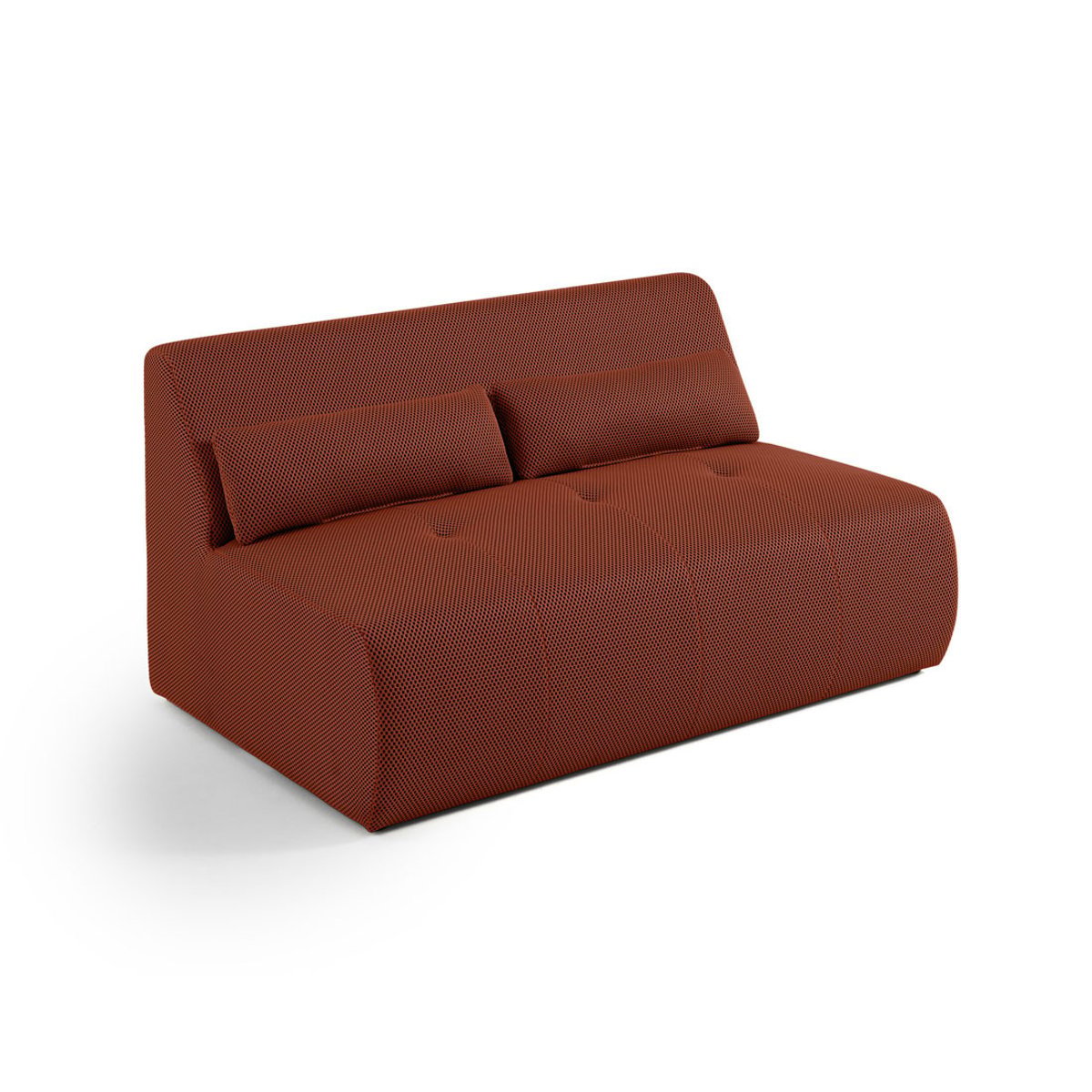 Canapé fixe 2 places - ONYX terracotta, BEST MOBILIER