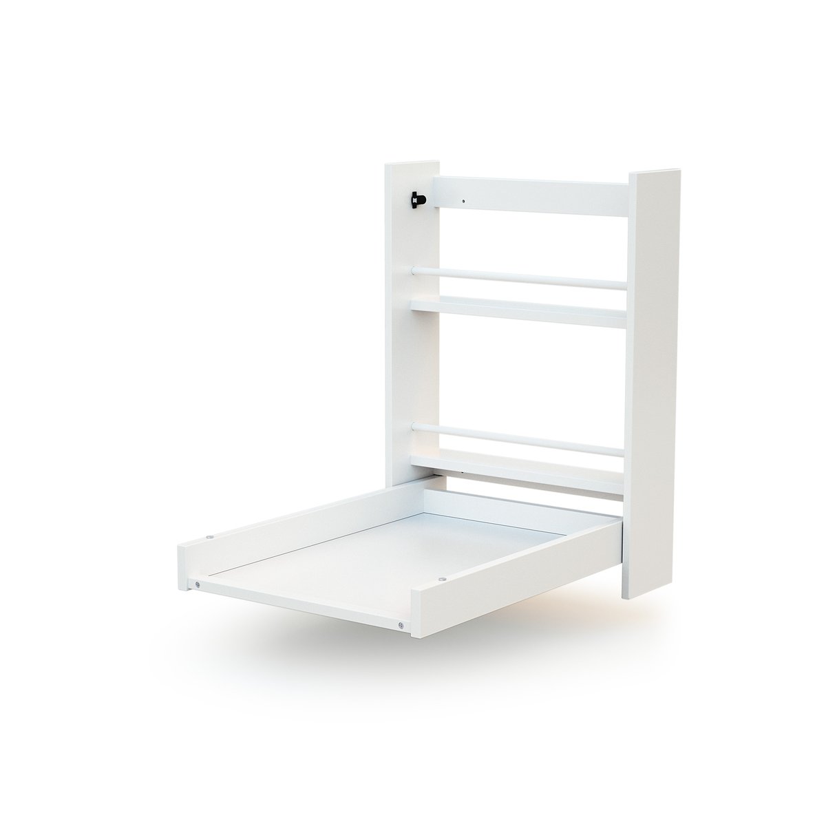 Table à langer murale rabattable en bois avec matelas EAZY blanc, AT4