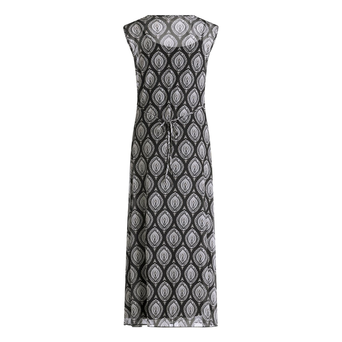 Robe longueur midi sans manches noir/blanc, CARTOON