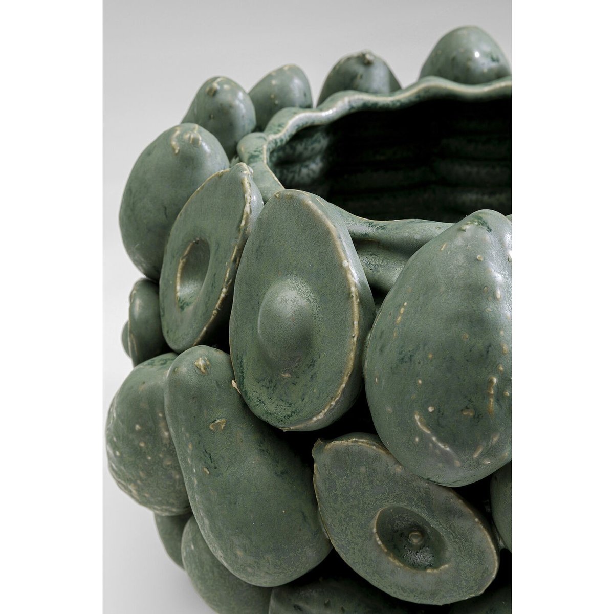 Vase avocats en grès vert, KARE DESIGN