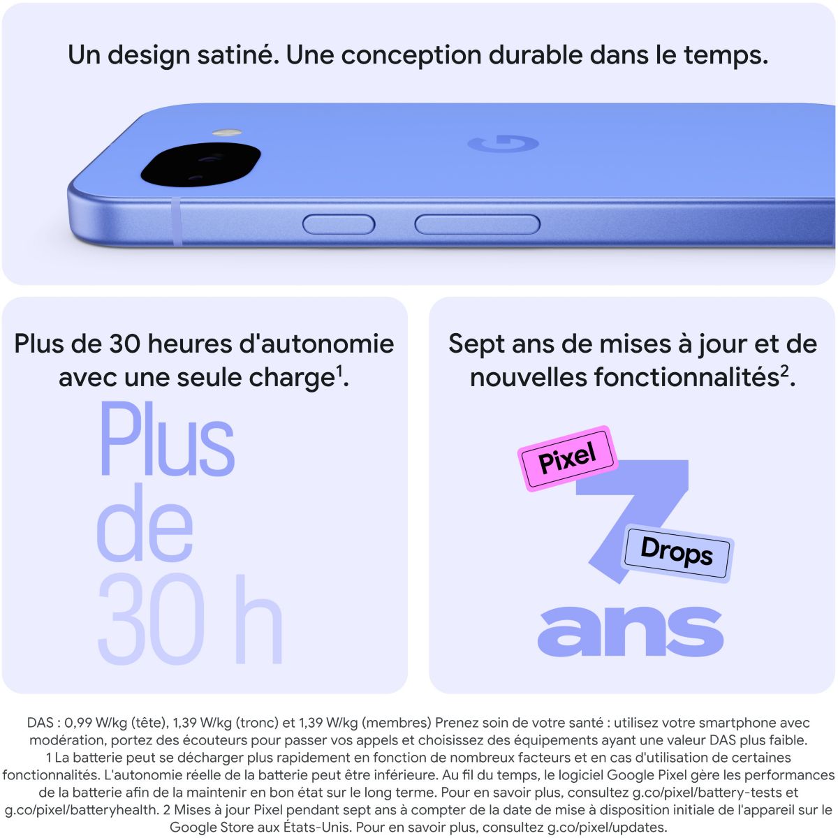 Smartphone Pack Pixel 10a + Casque JBL White couleur unique, GOOGLE
