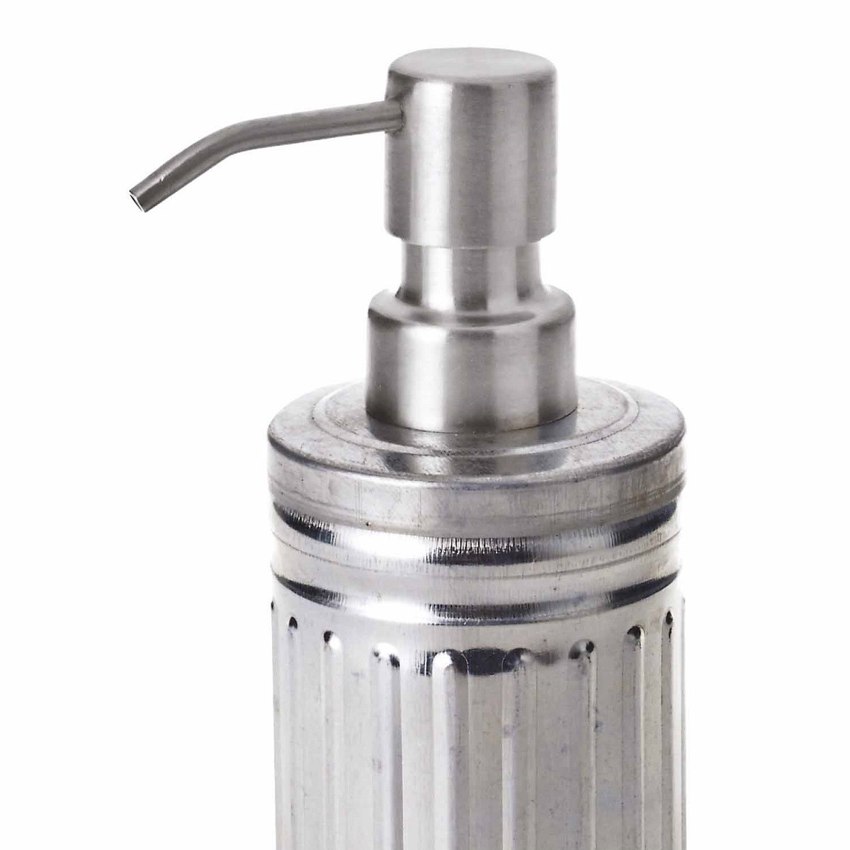 Distributeur de savon en métal inox GALVA gris, GUY LEVASSEUR