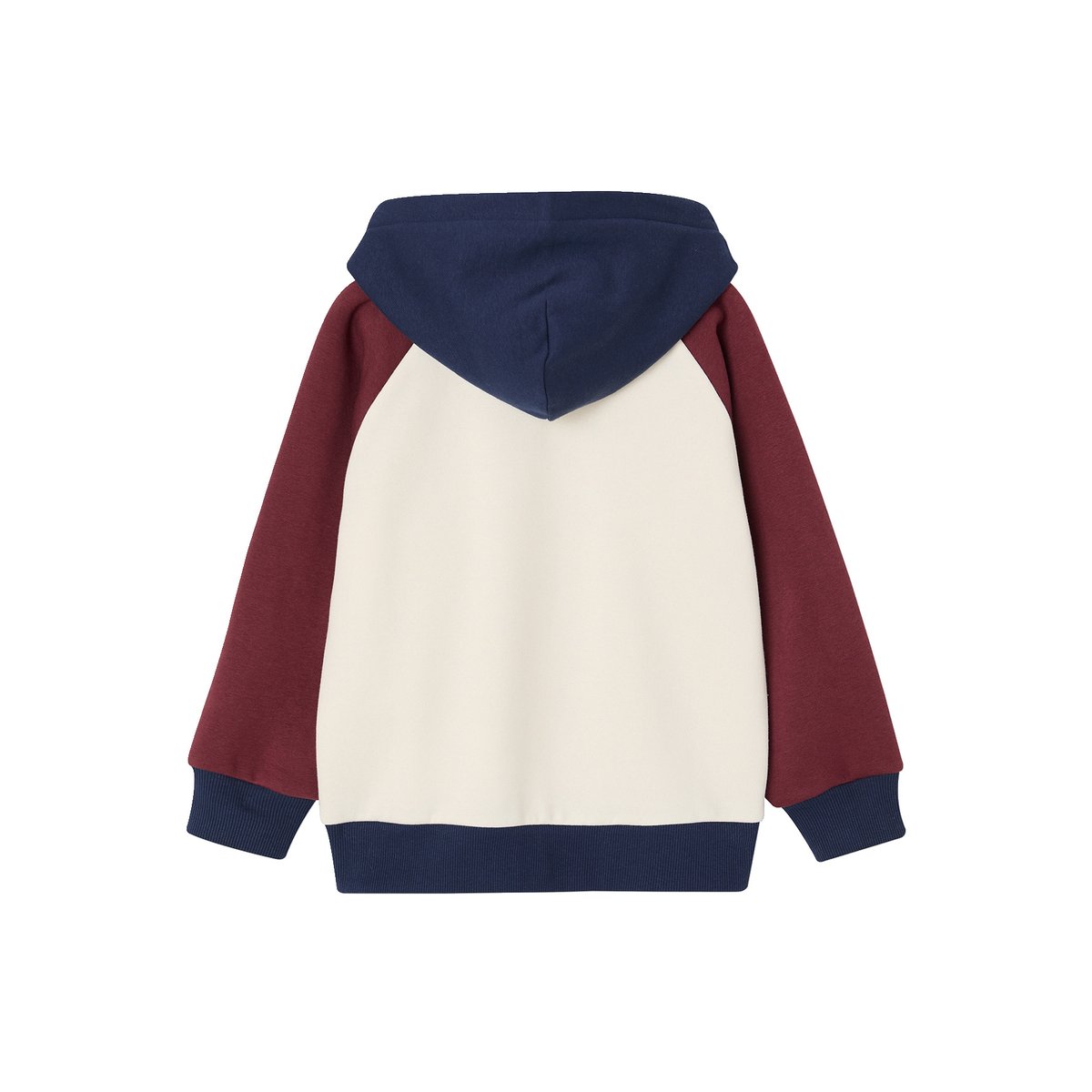 Sweat à capuche bordeaux, VERTBAUDET