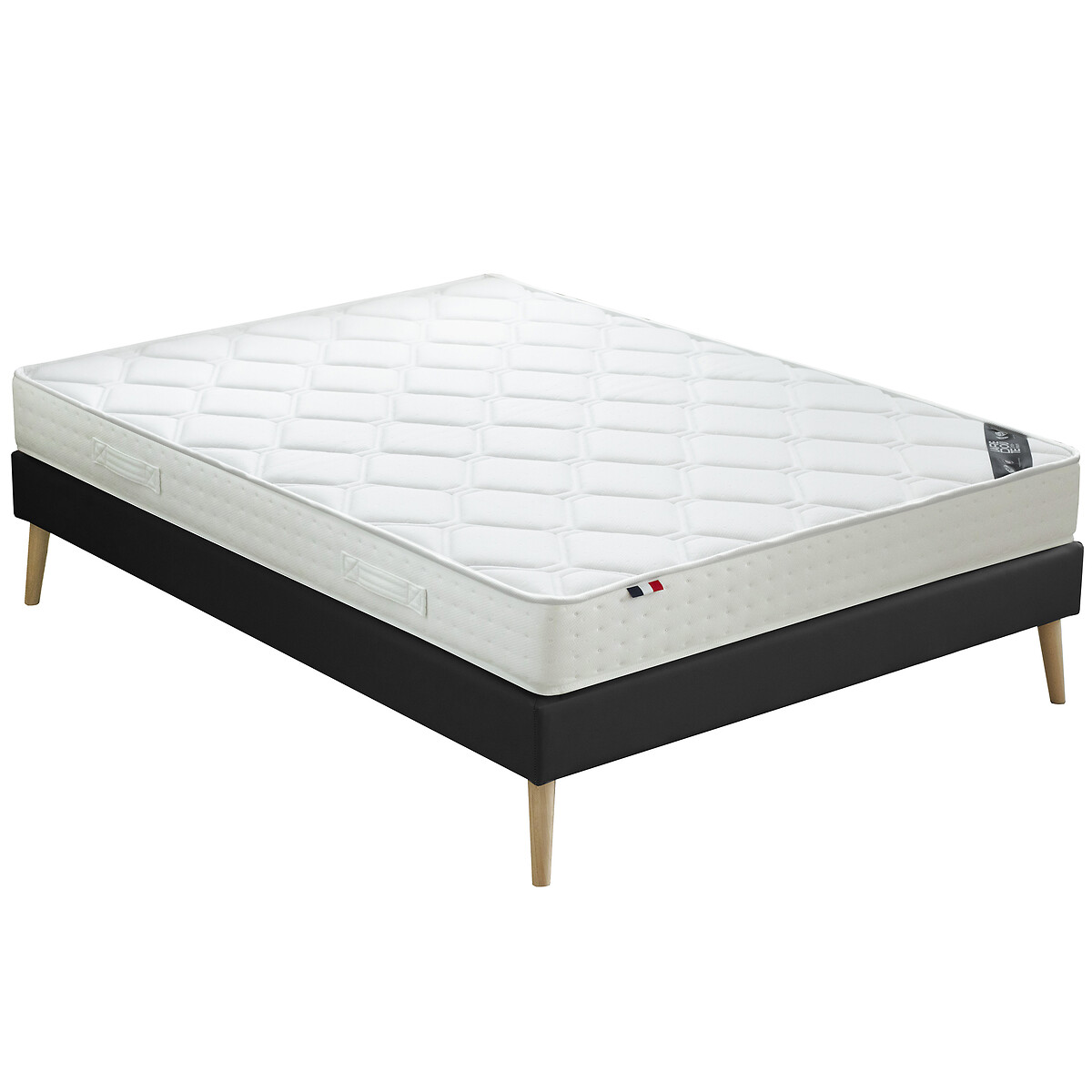 Matelas mousse HR 40 kg/m3, soutien très ferme, accueil moelleux, traité non feu blanc, LA REDOUTE INTERIEURS