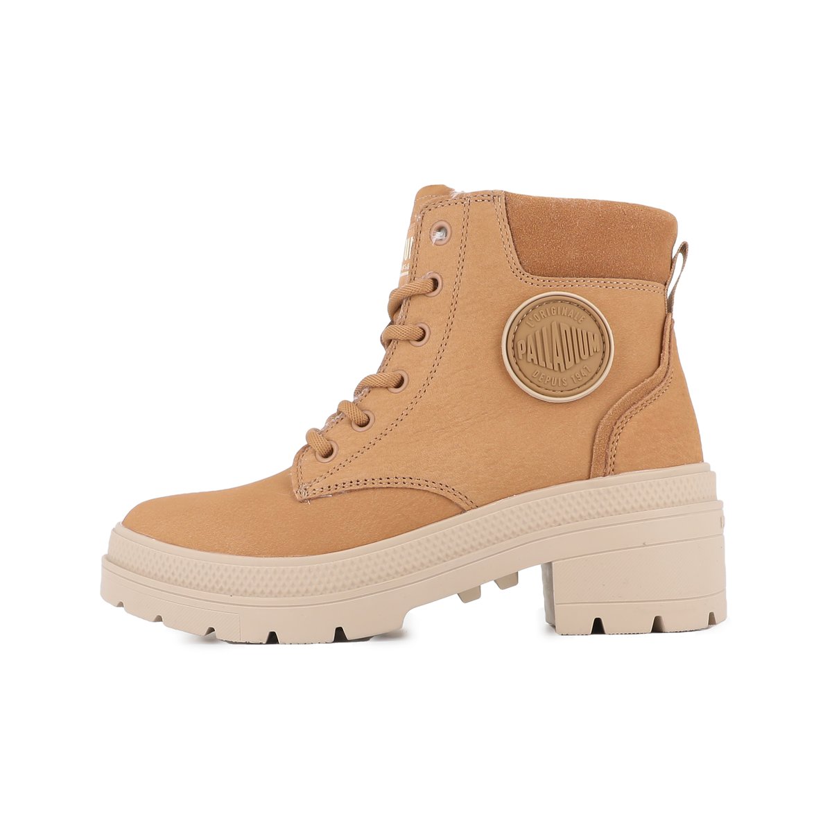 Boots en cuir PALLARISE NBK WL dear brown, PALLADIUM