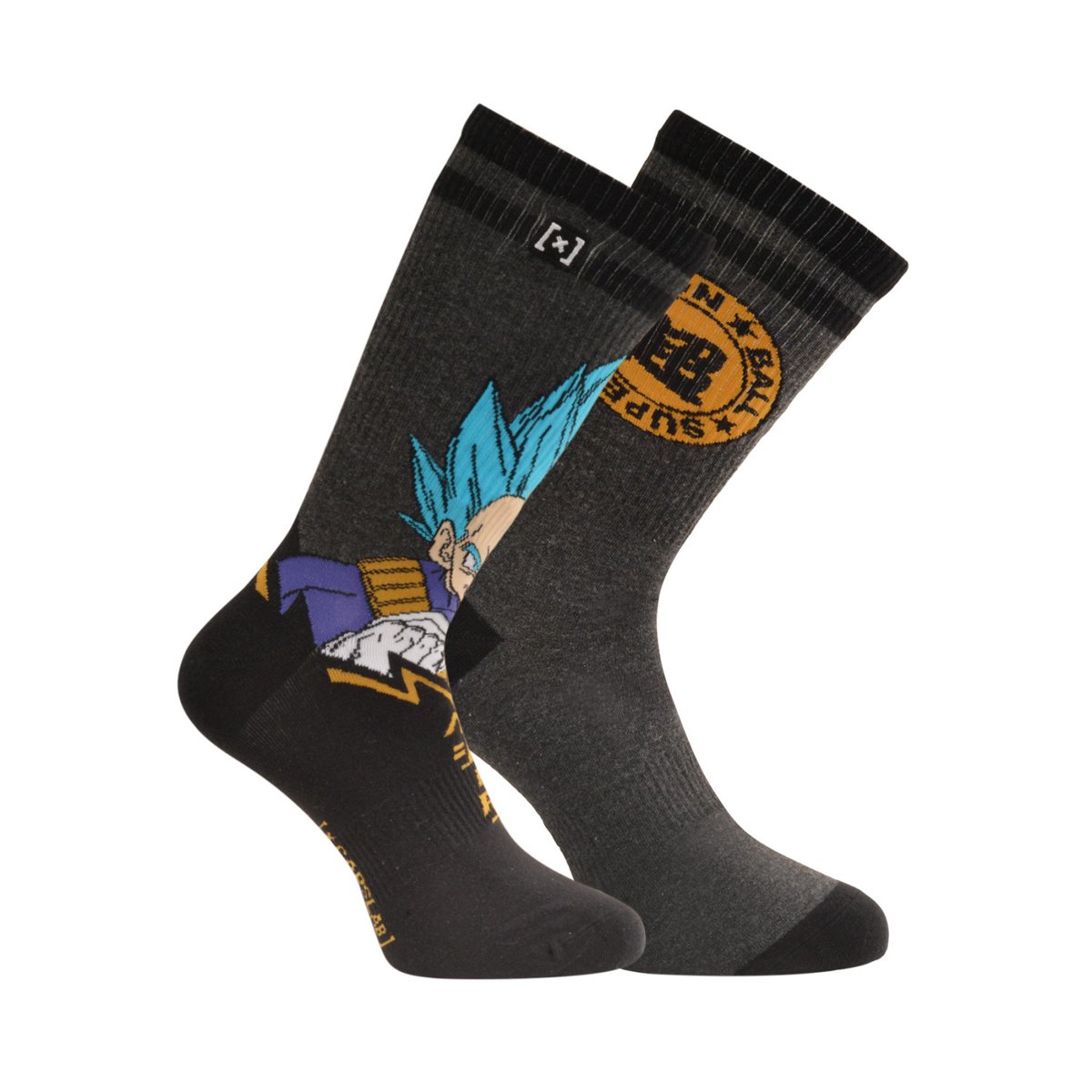 Chaussette Coton Dragon Ball Super gris/bleu/doré/turquoise/blanc/noir, CAPSLAB