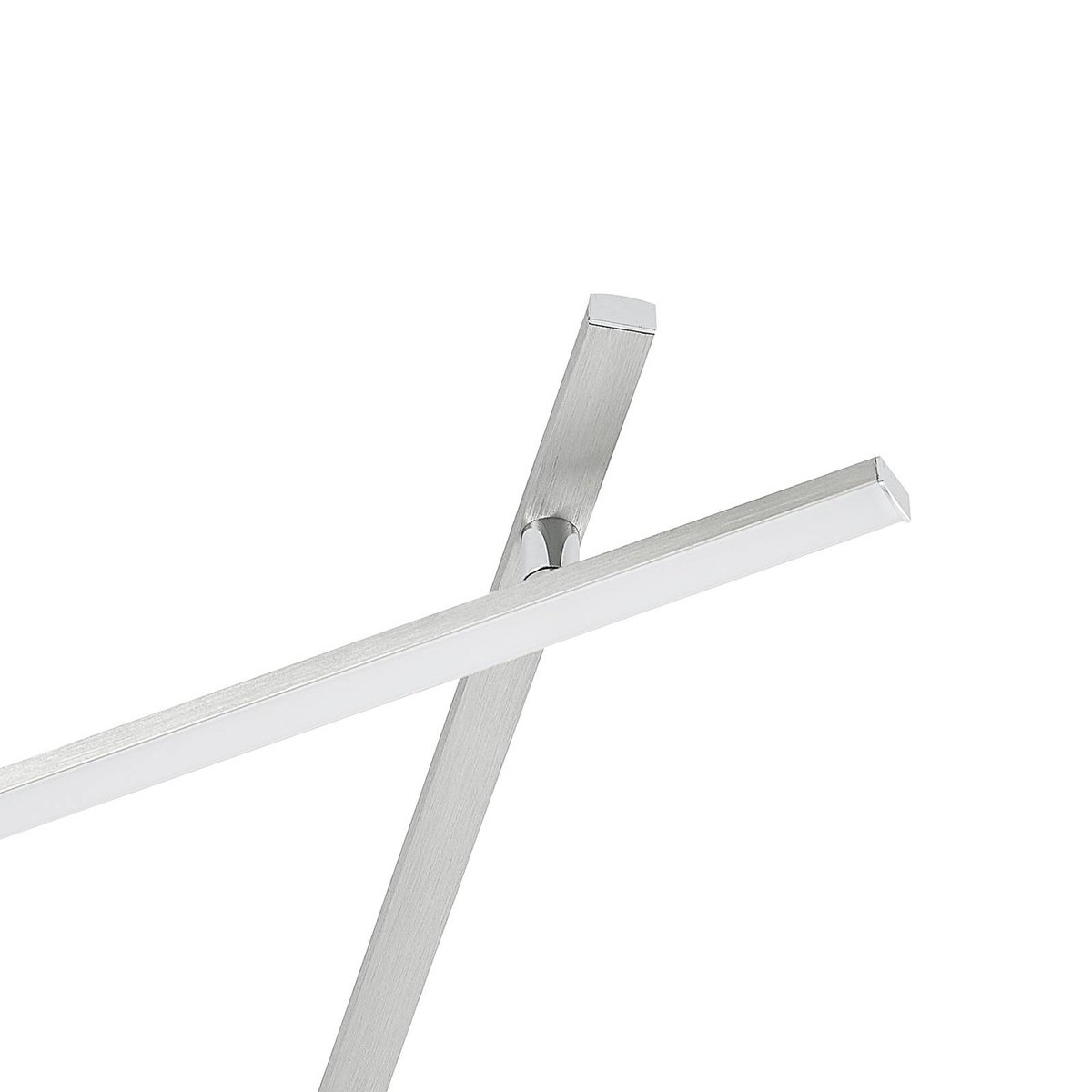 Plafonnier en métal moderneLED, Kerem nickel, LINDBY