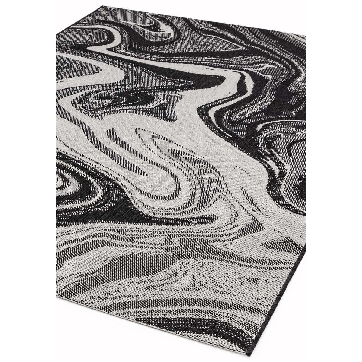 Tapis intérieur extérieur LOBBY MARBLE noir, NOVATREND