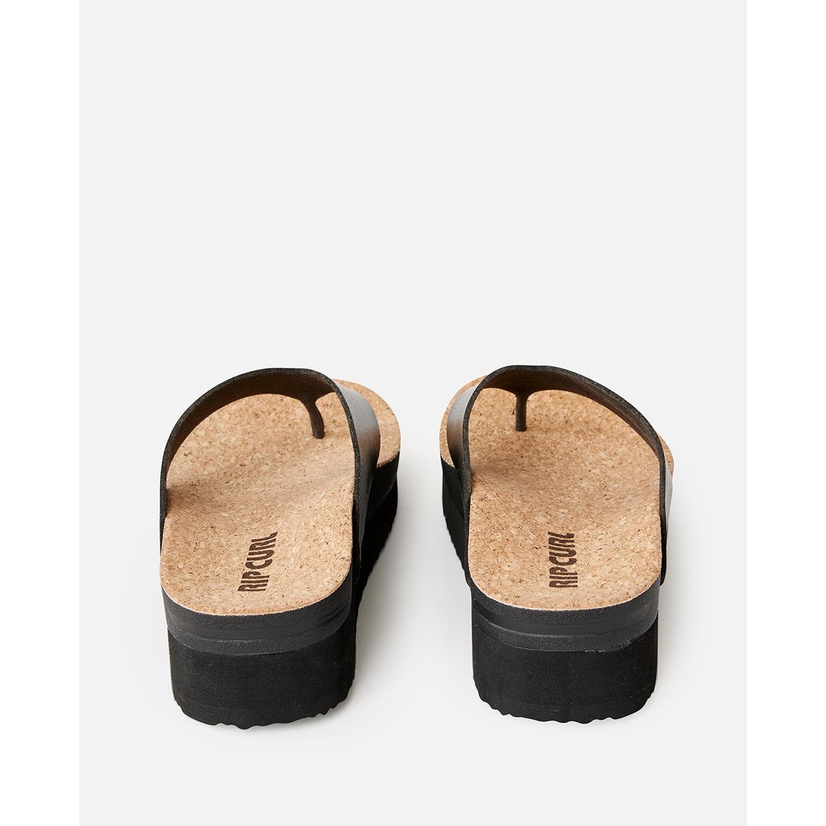 Tongs à plateforme Sandy Bloom noir, RIP CURL