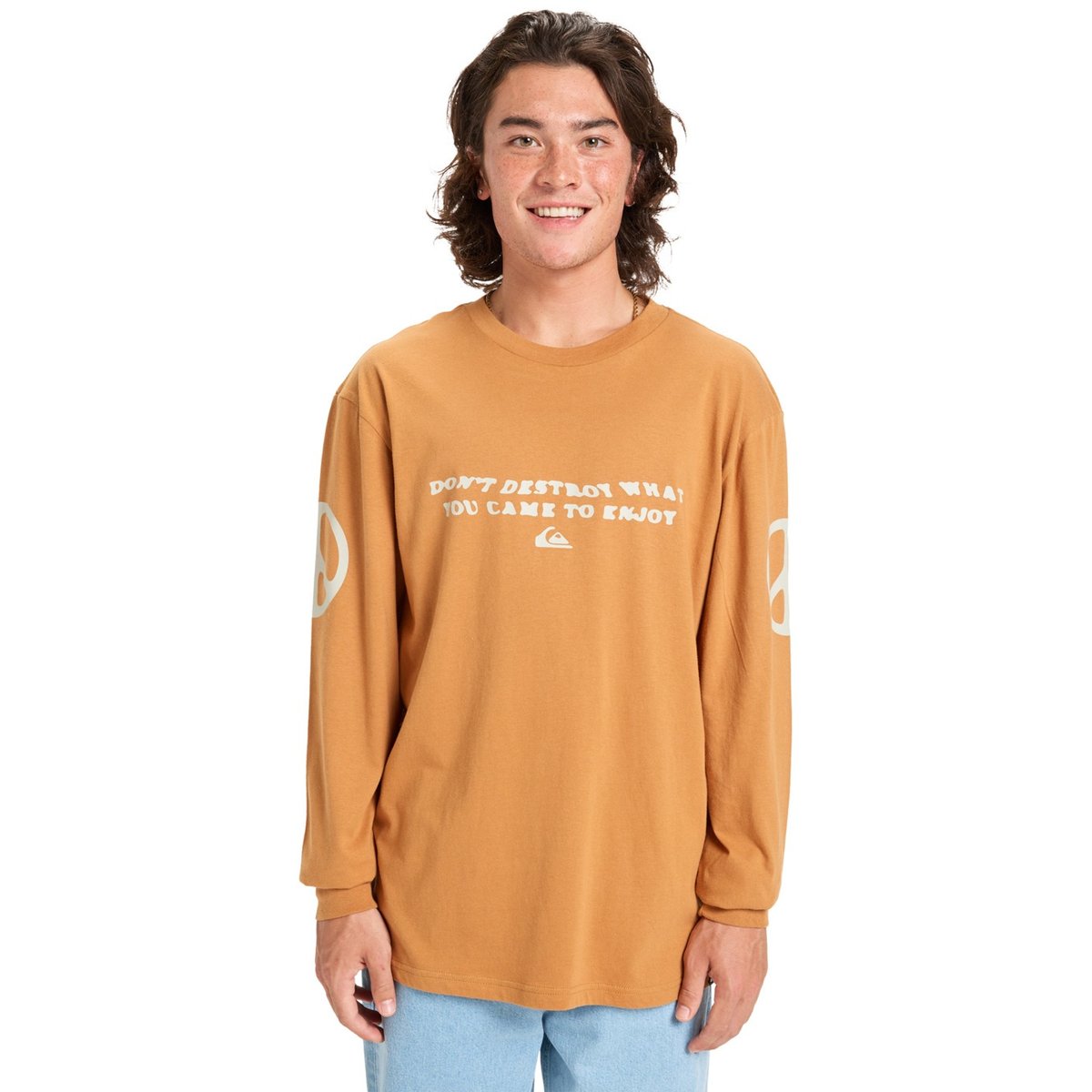 T-shirt manches longues EV COLD WAYS marron almond, QUIKSILVER