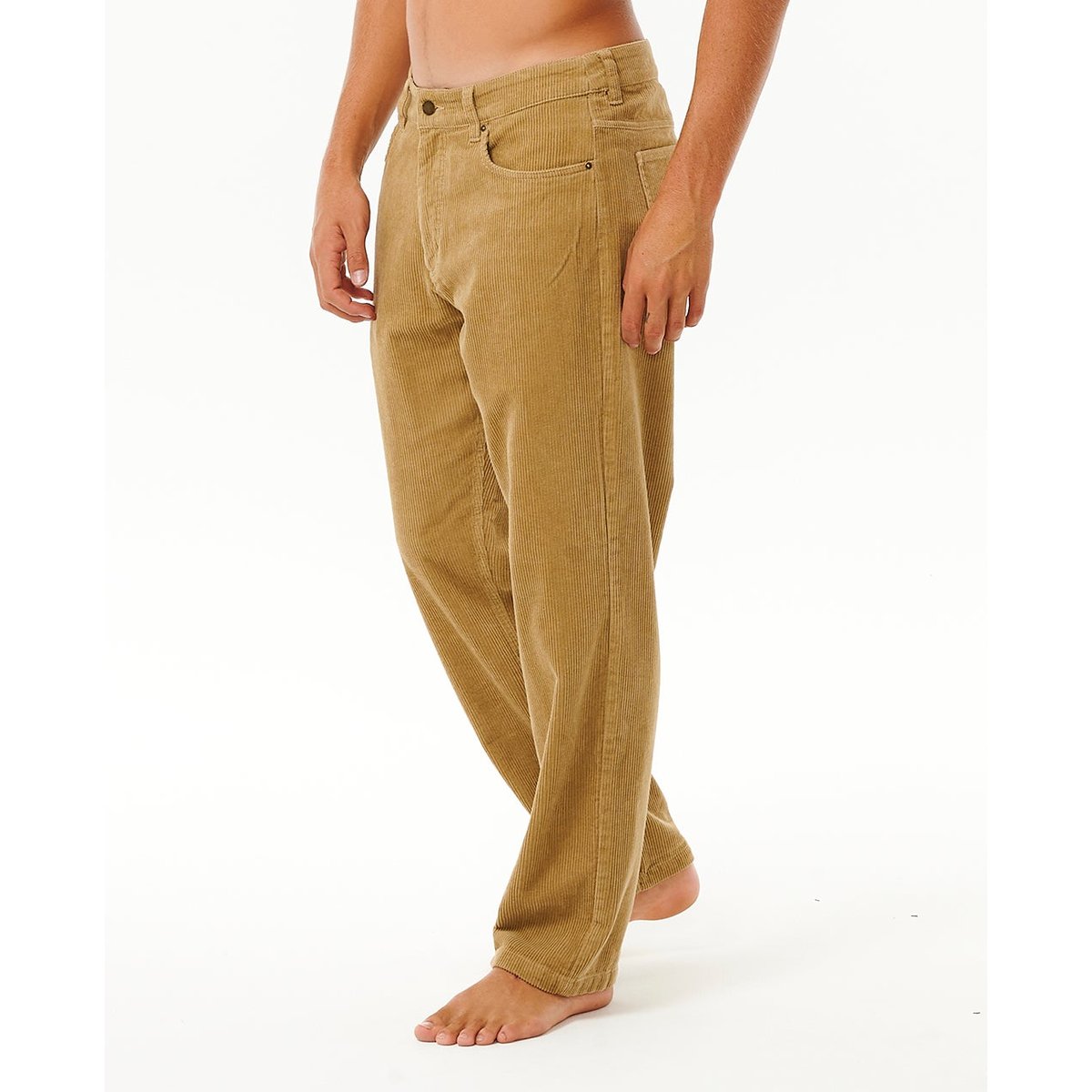 Pantalon en velours côtelé CLASSIC SURF kaki foncé, RIP CURL