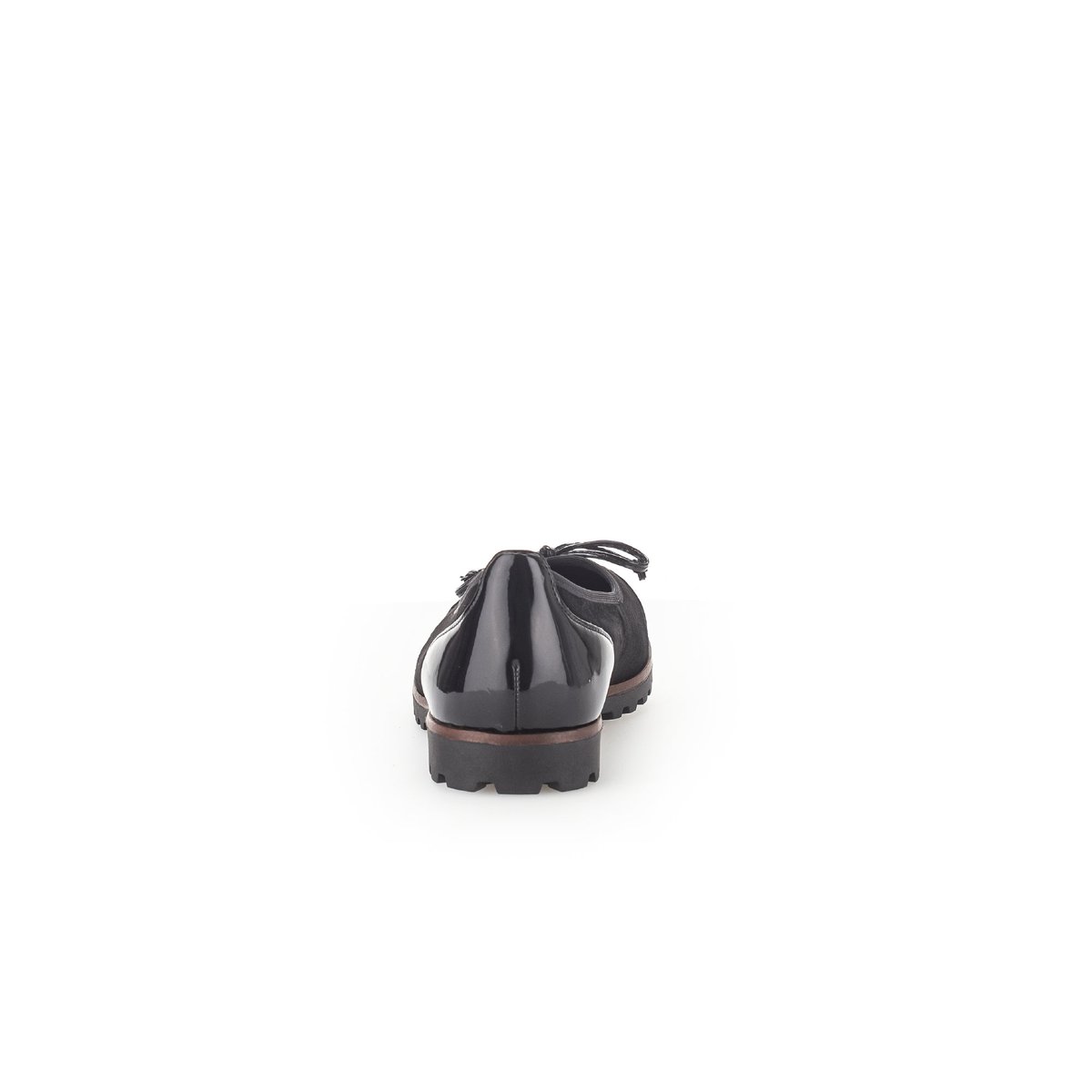 Ballerines en cuir à talon décroché noir, GABOR