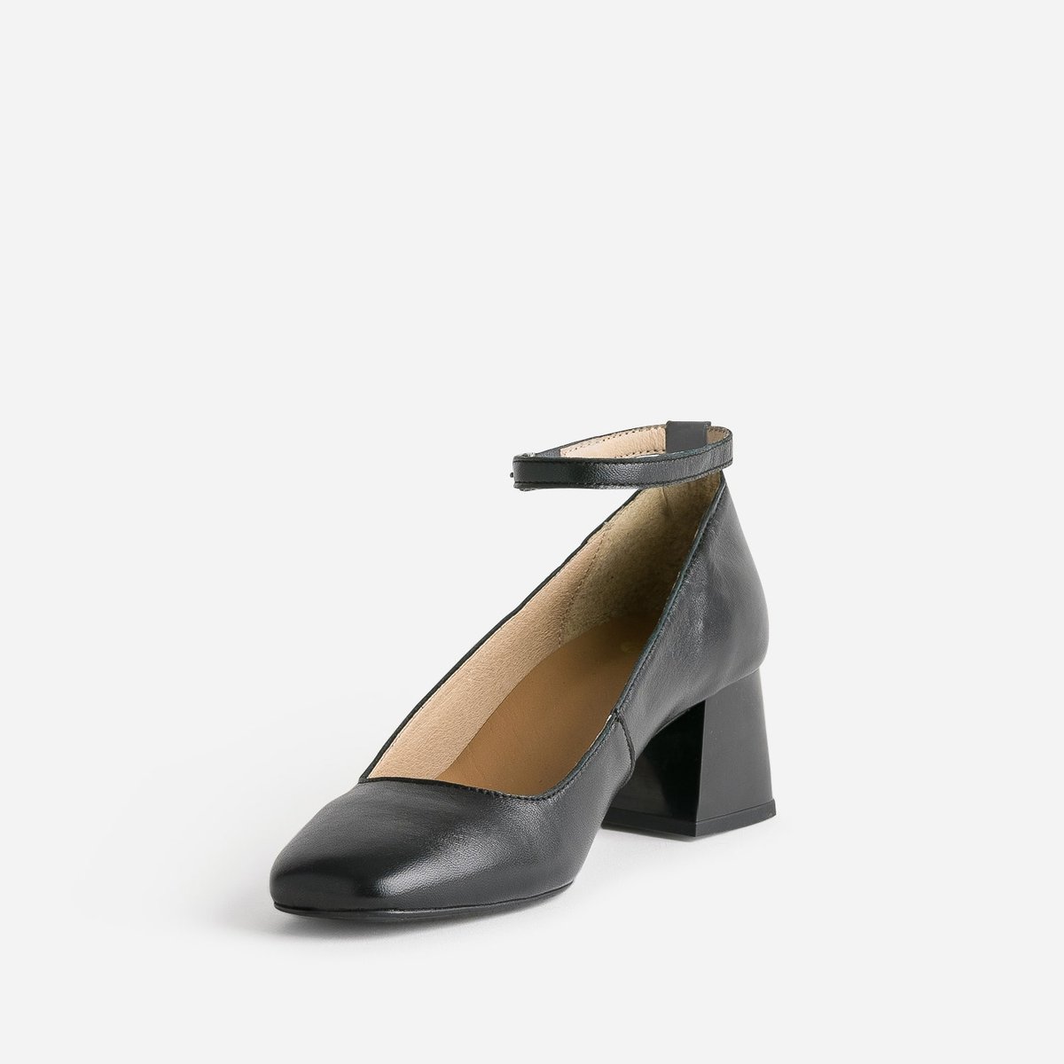 Escarpin en cuir BERLIN noir, ERAM