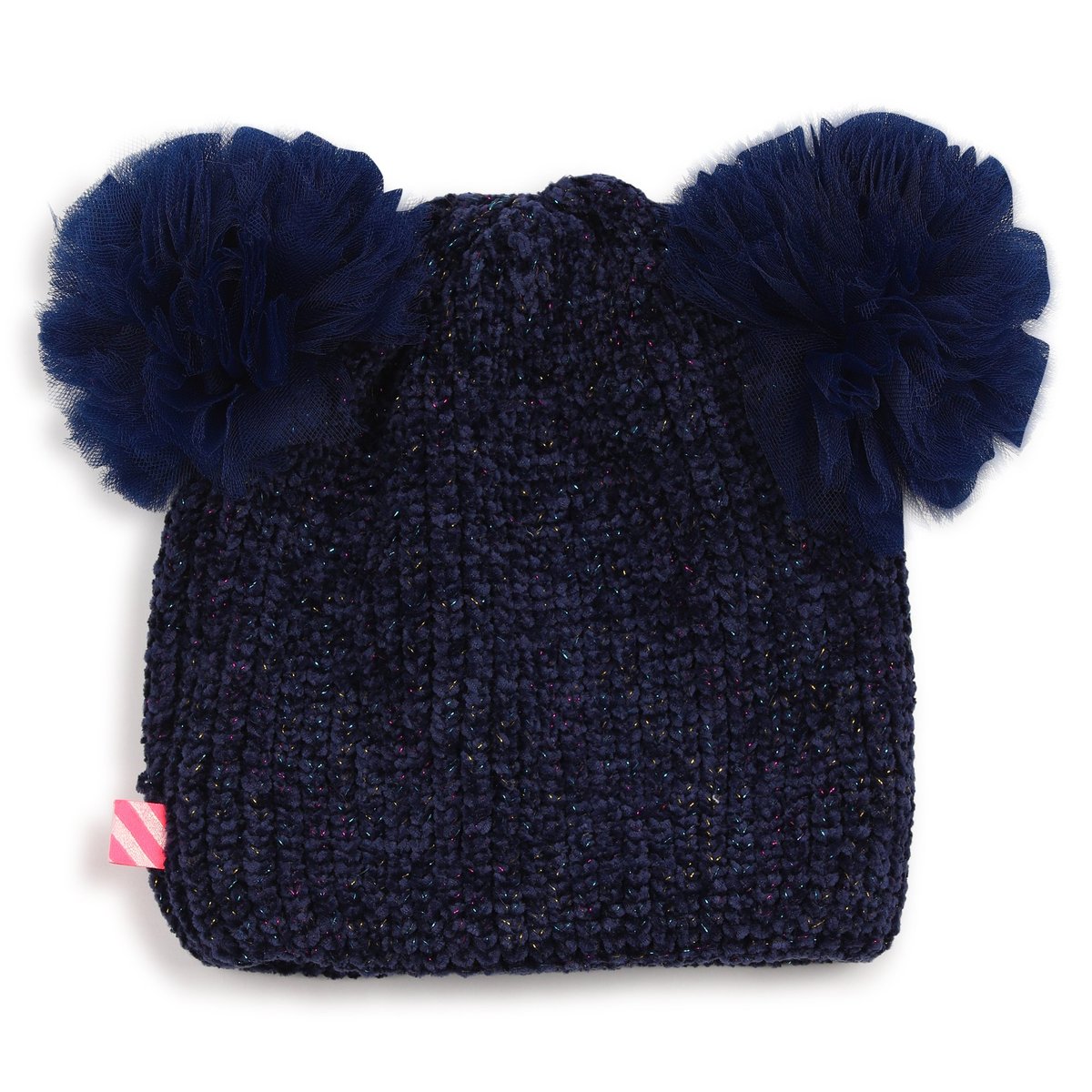 Bonnet à double pompons indigo blue, BILLIEBLUSH