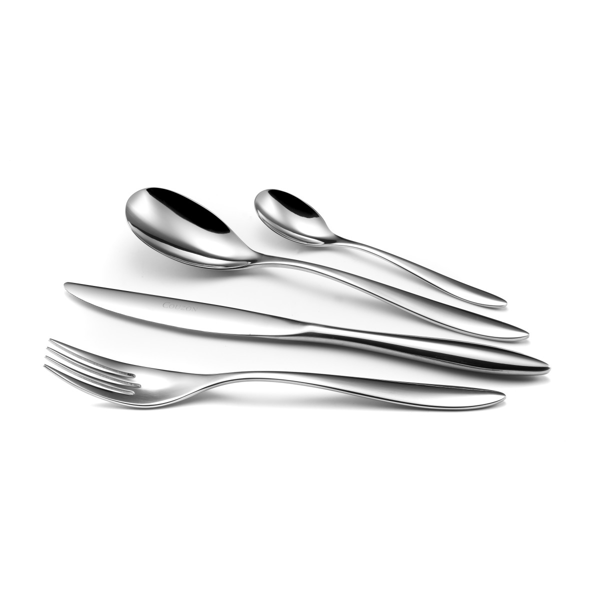 24 couverts de table avec support de rangement nomade - EPSILON inox, COUZON