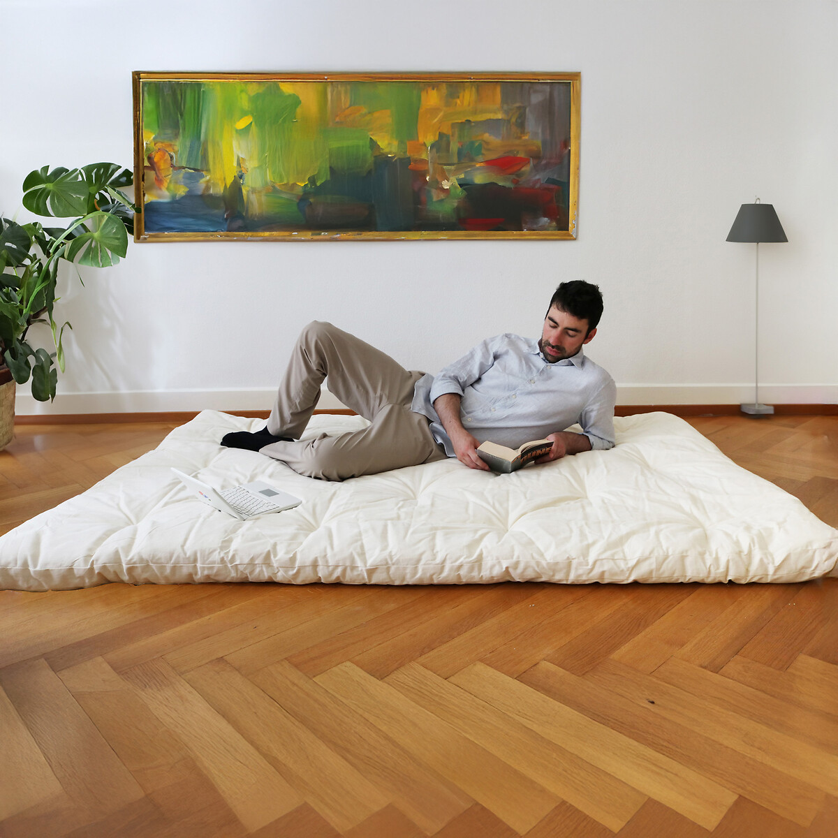Futon Mattress - Guest Futon - 140/160*200 natural, EUROPE & NATURE