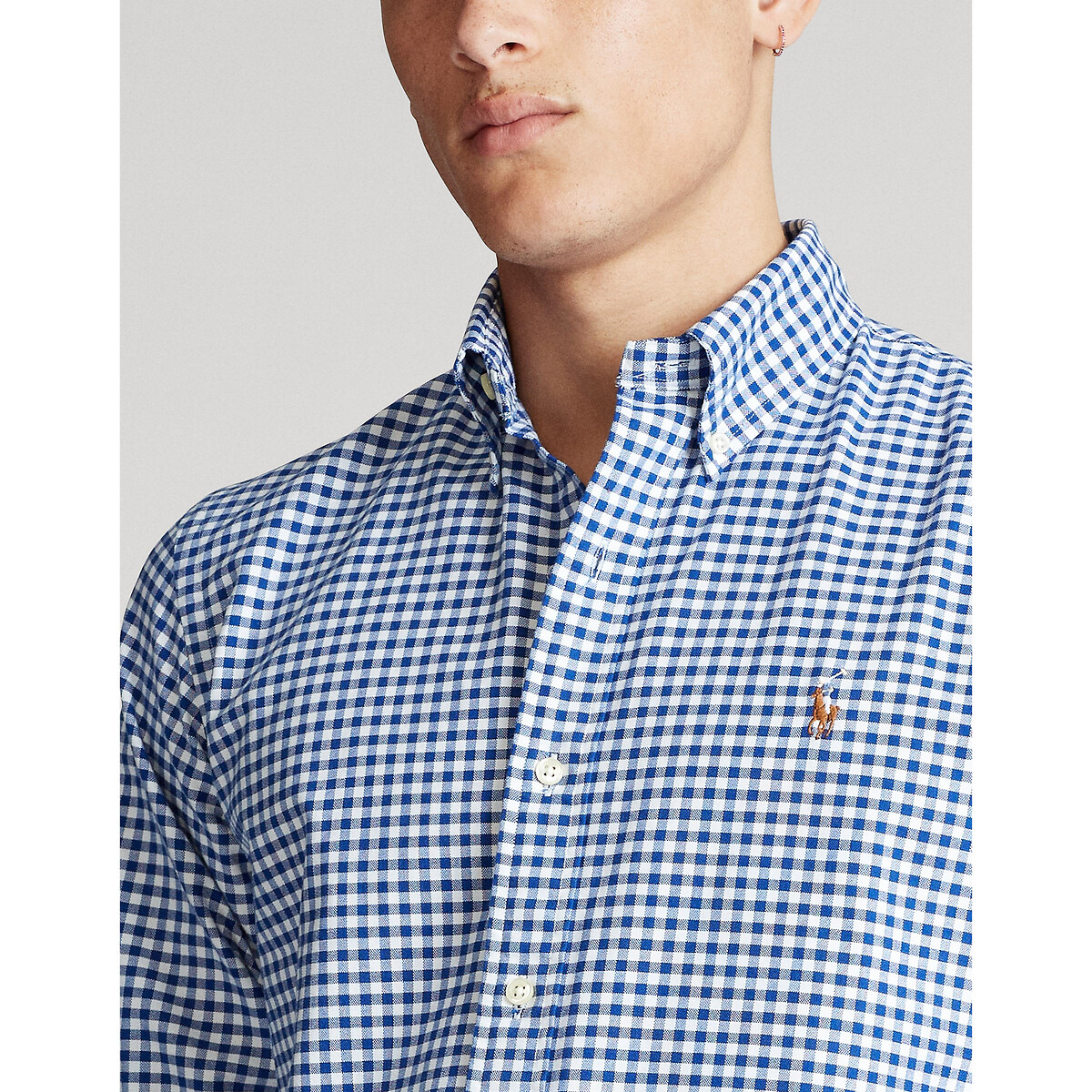 Custom Fit Shirt in Oxford Cotton white/blue, POLO RALPH LAUREN