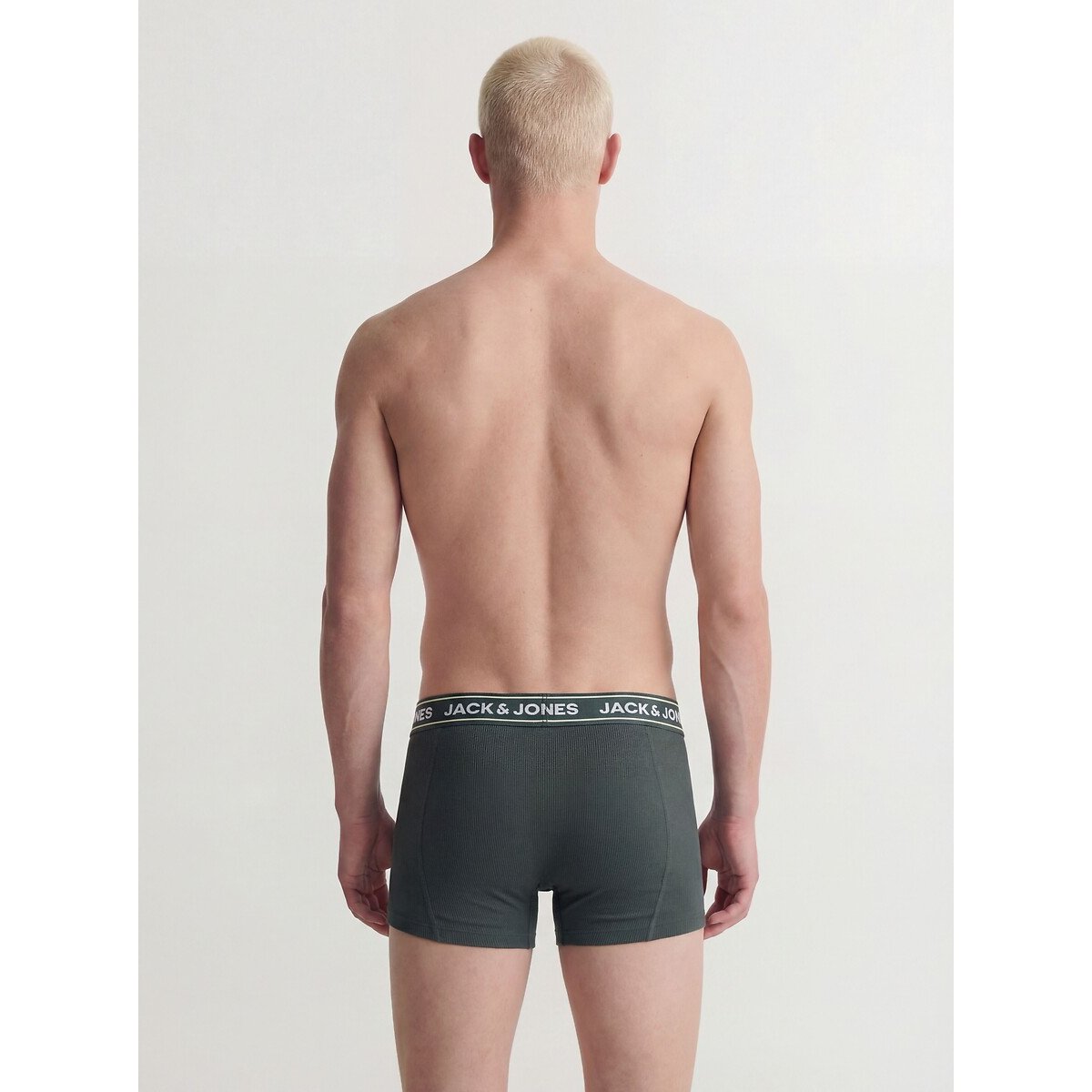 Lot de 5 boxers unis noir, JACK & JONES