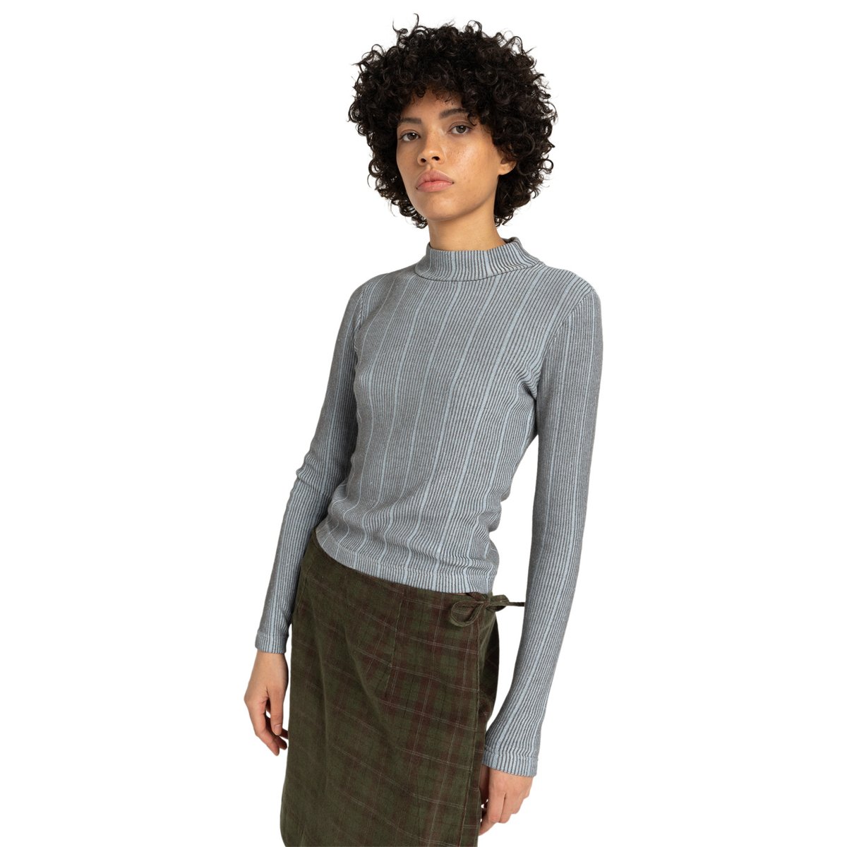 T-shirt manches longues ROLL NECK W bleu forget me not, ELEMENT
