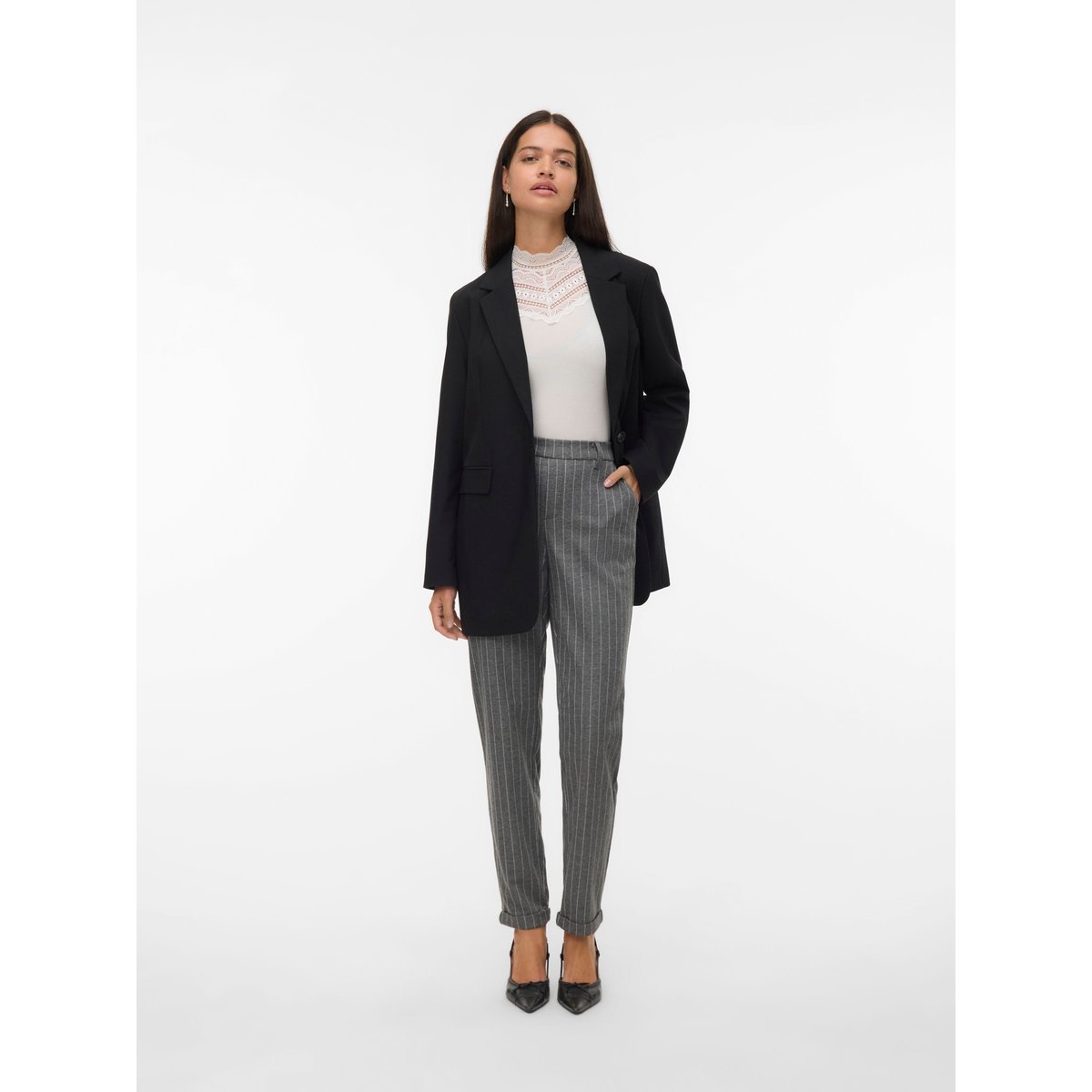 Pantalon medium grey melange, VERO MODA