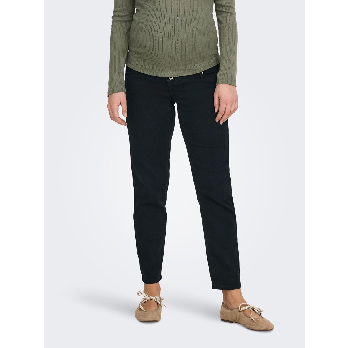 Jean Mom black denim, ONLY