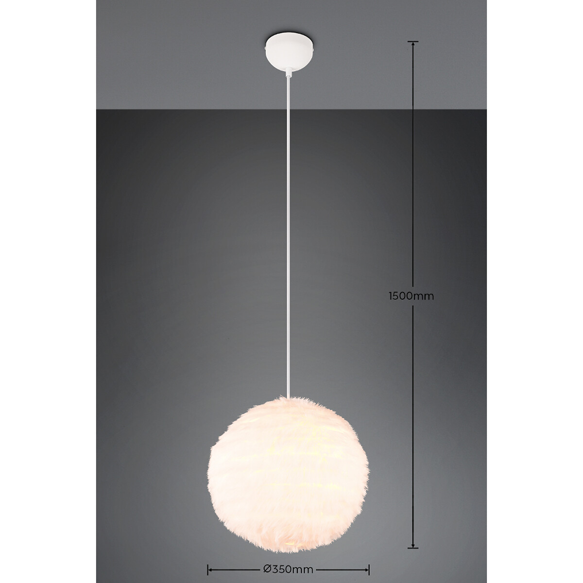Candeeiro de teto Furry, TRIO Lighting branco, TRIO LIGHTING