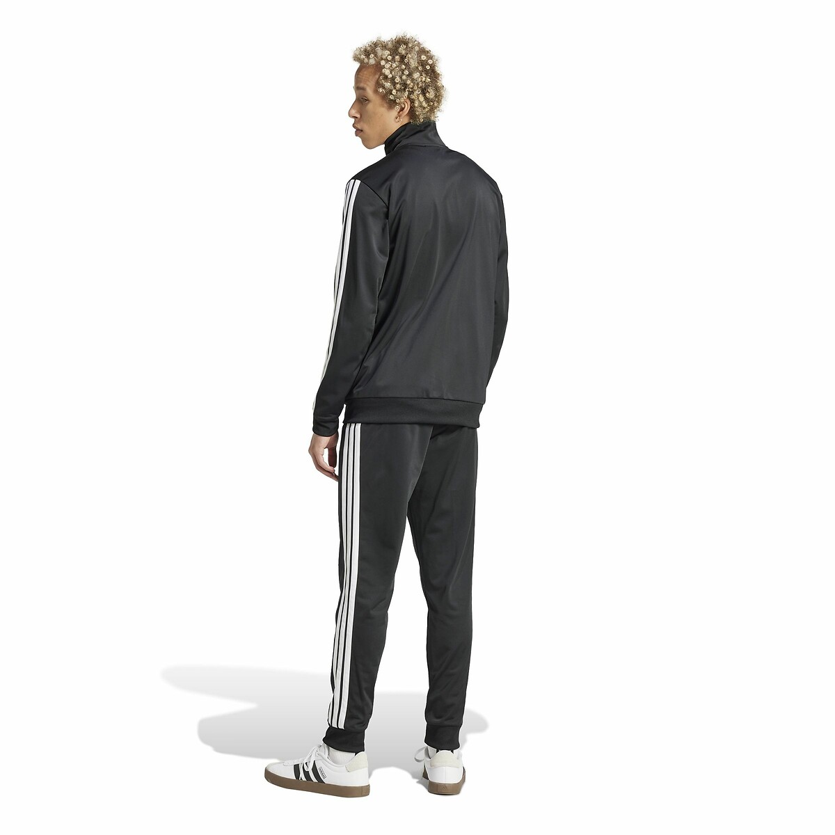 Survêtement Essentiel 3 bandes en tricot noir, ADIDAS SPORTSWEAR