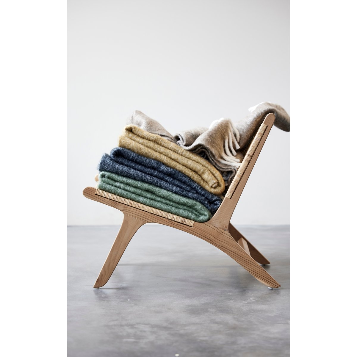 Plaid BRUSHED ash, SÖDAHL