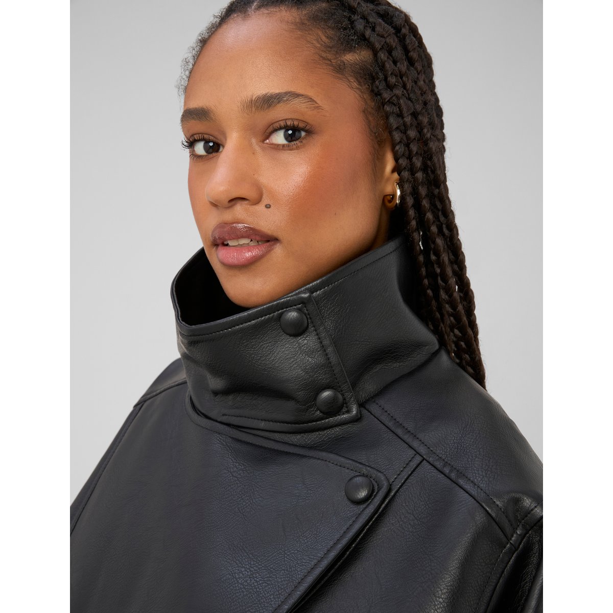 Veste tissu enduit noir, BZB