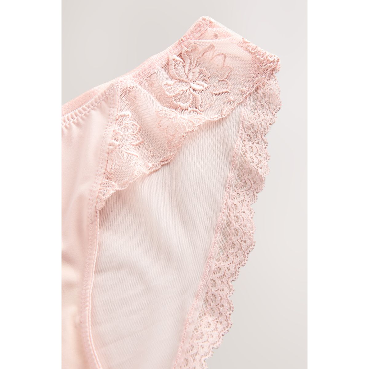 Culotte brésilienne à fleurs brodées rose, NEXT
