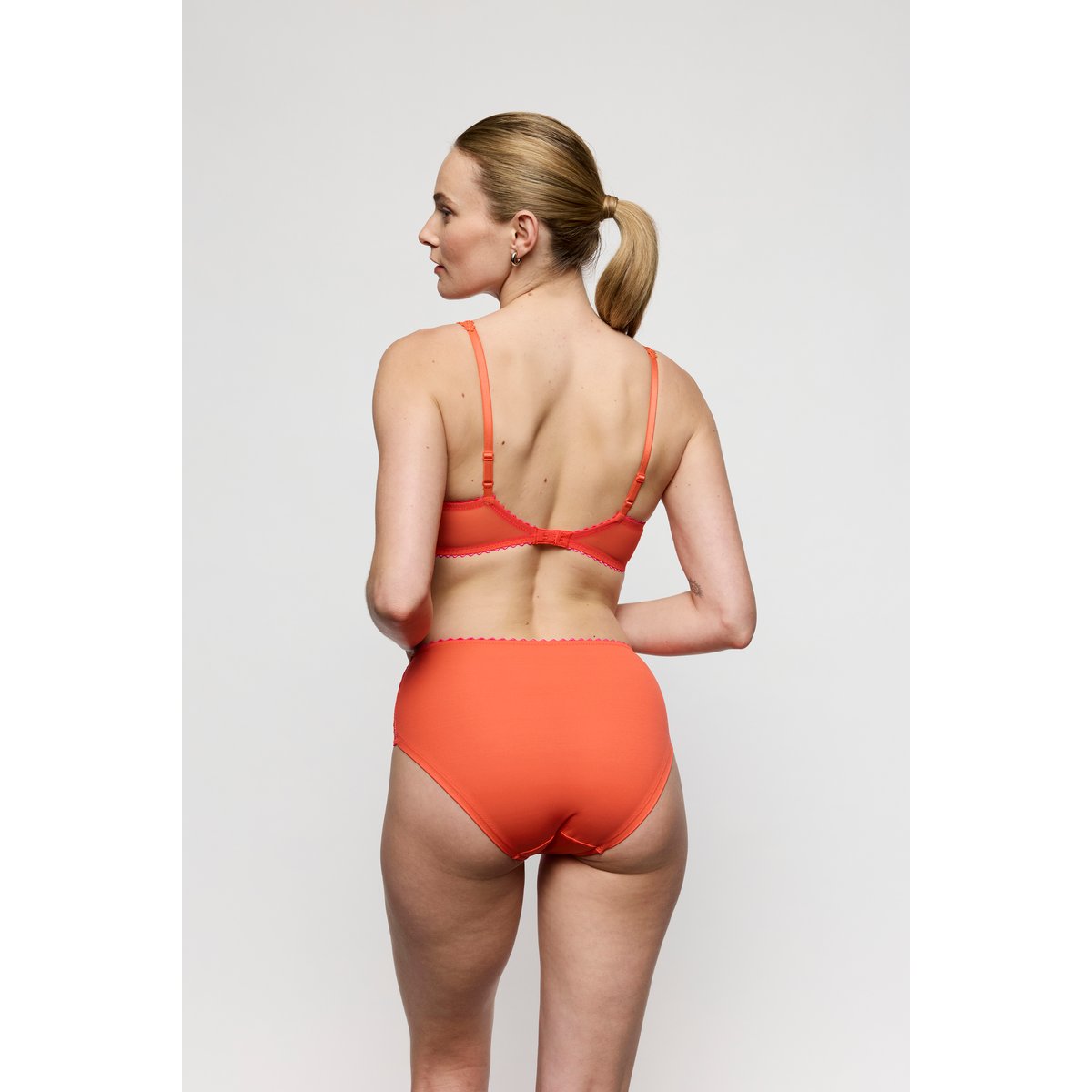 Slip taille haute SOLENE orange - pamplemousse, MARIE JO