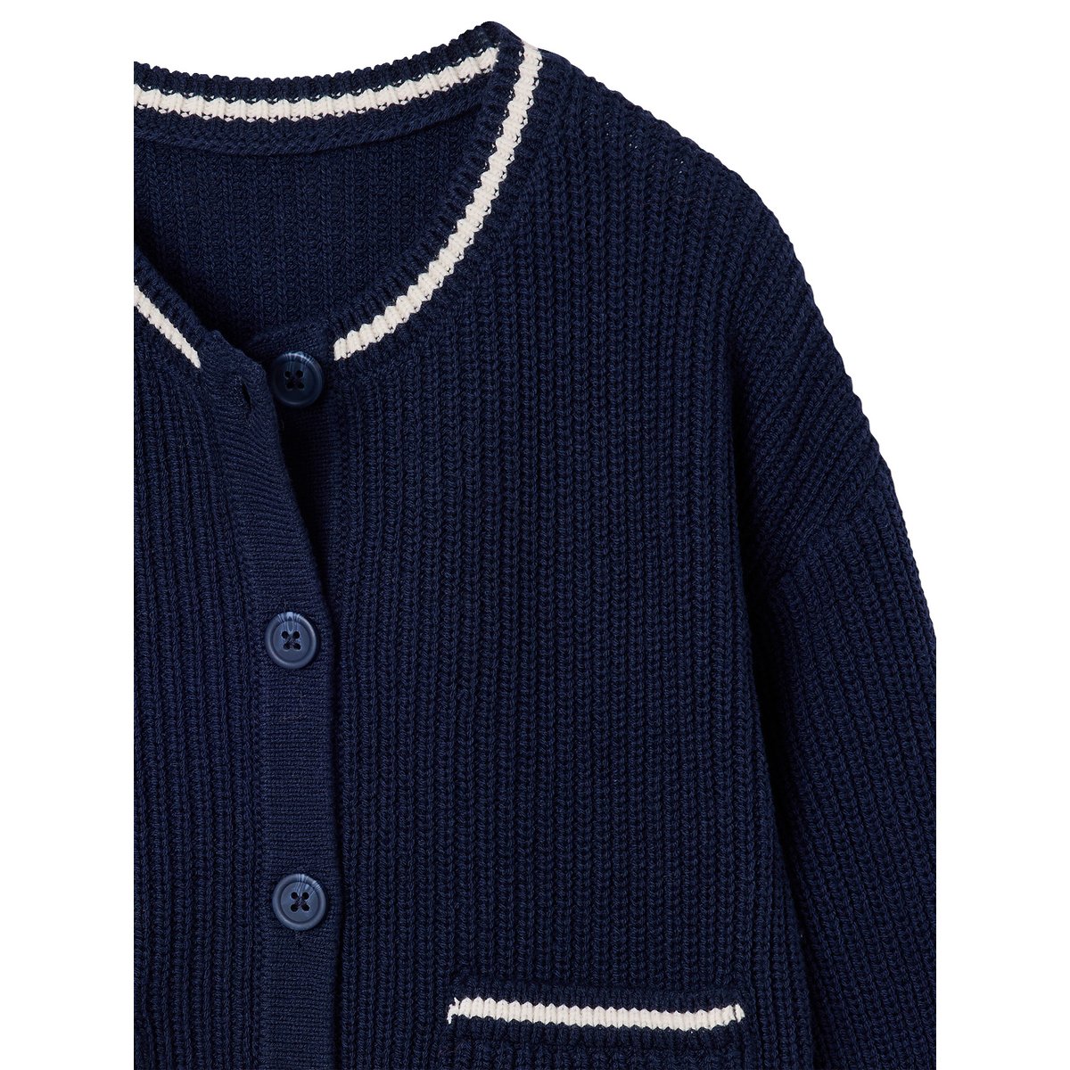 Gilet manches longues marine, VERTBAUDET