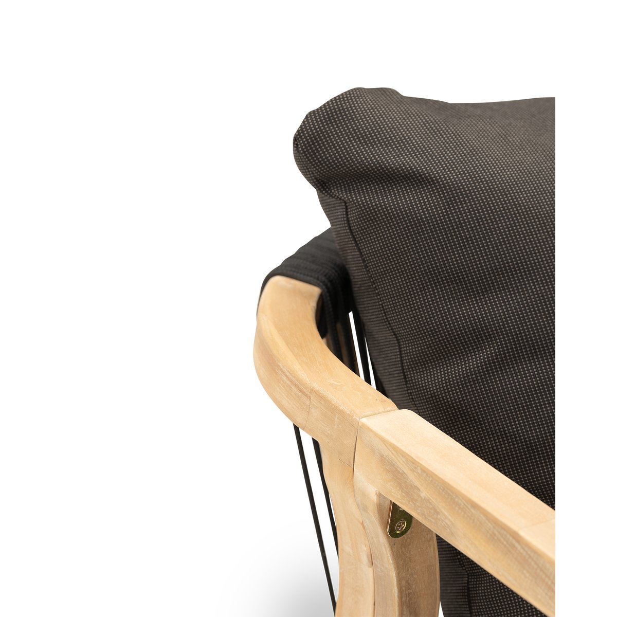 Salon de jardin, 6 chaises, SIENA & ZANZIBAR bois clair, noir, DEFORA HOME