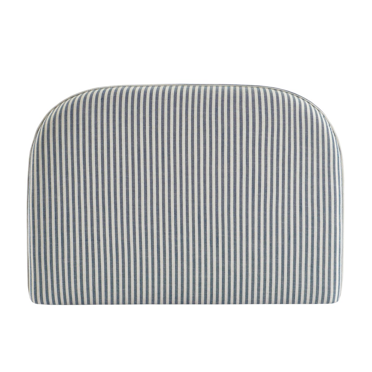 Tête de lit en tissu LOUISON bleu et blanc, SORELH