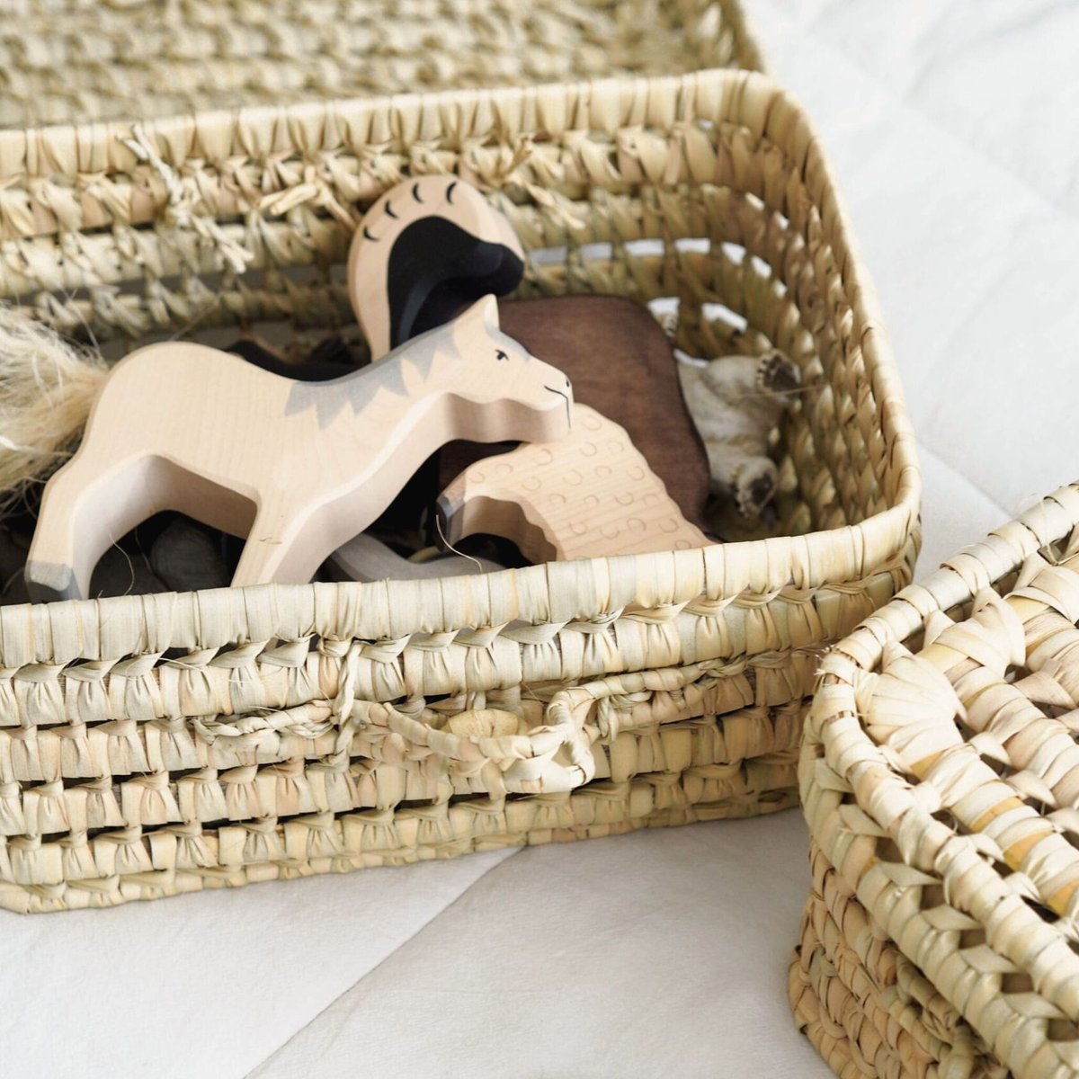 Valisette feuille de palmier - LOJI naturel, HOME MAISON