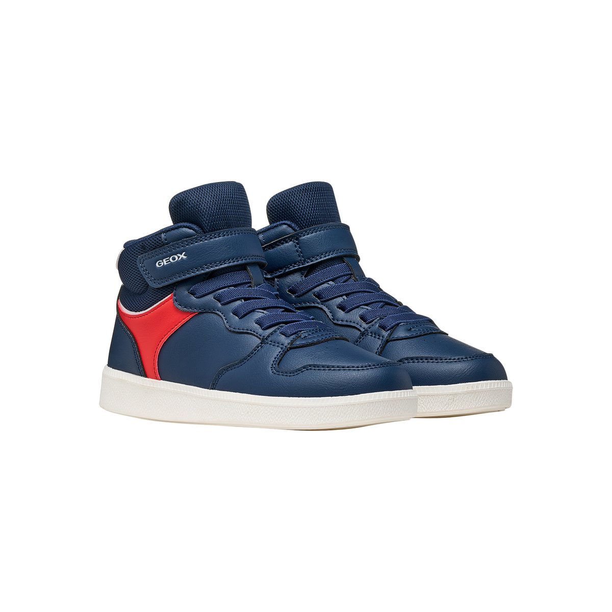 Basket Montante à Scratch Emberlix Boy marine/rouge, GEOX