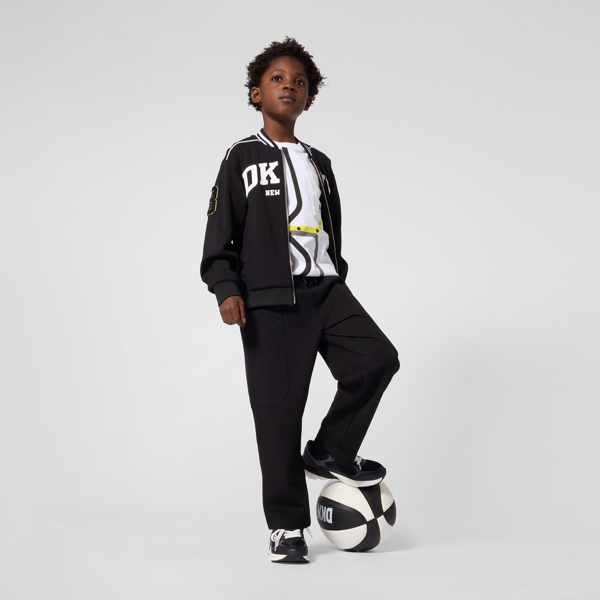 Cardigan en milano léger black, DKNY