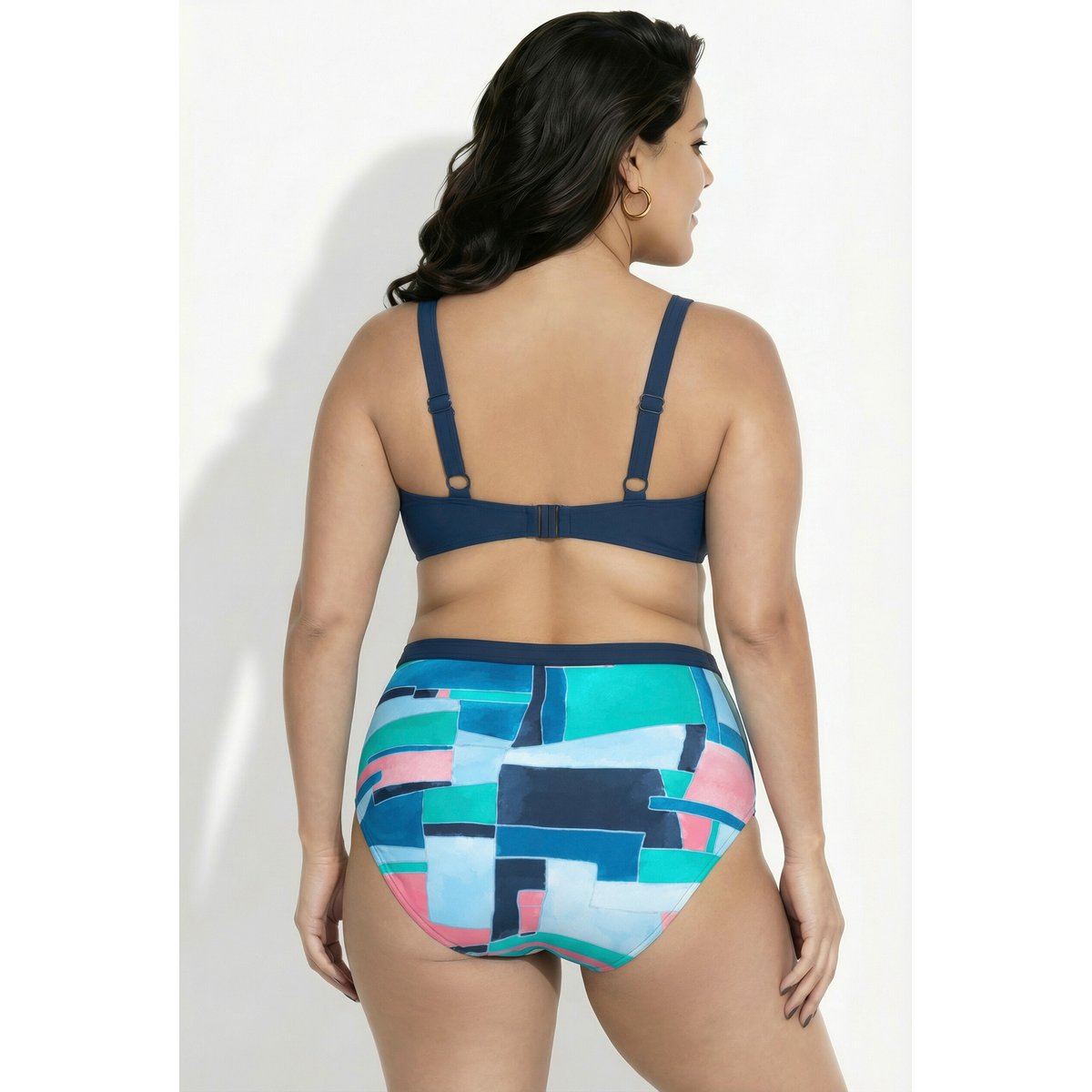 Bikini avec bonnets souples bleu foncé, ULLA POPKEN