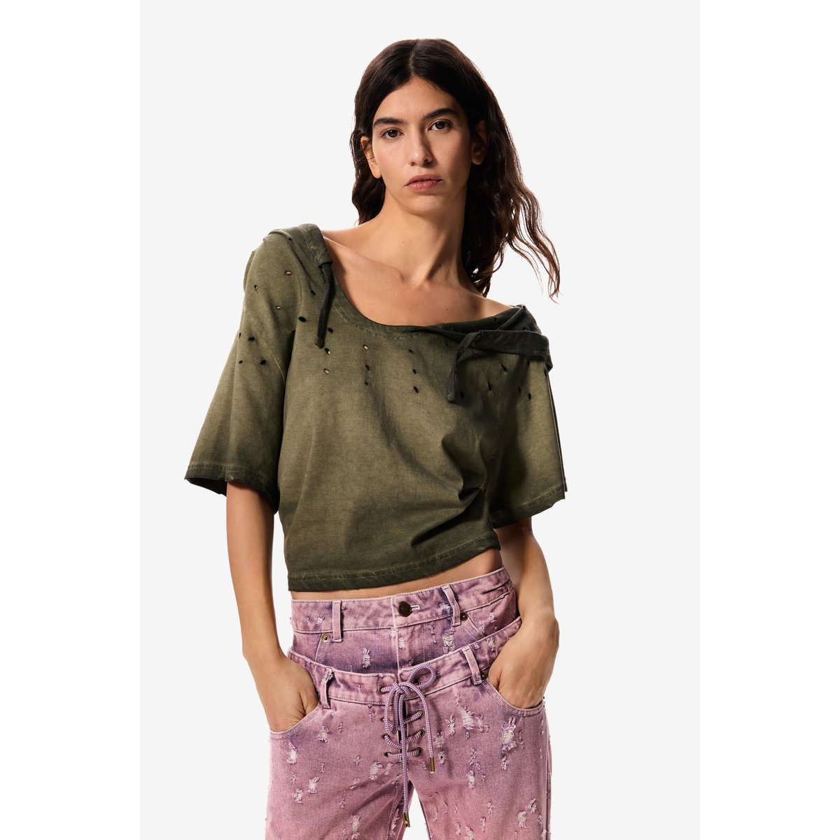 Jean Masha Popova rouge, DESIGUAL