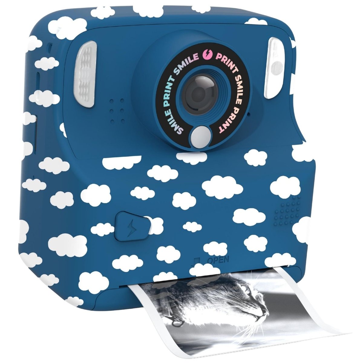 Appareil photo PixiPrint bleu, blanc, MOB