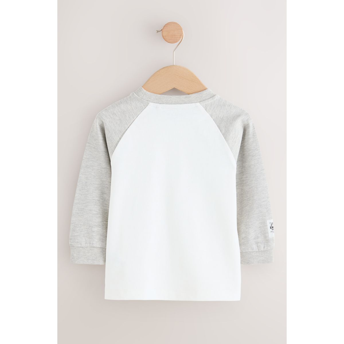 T-shirt manches longues raglan, x3 gris, NEXT